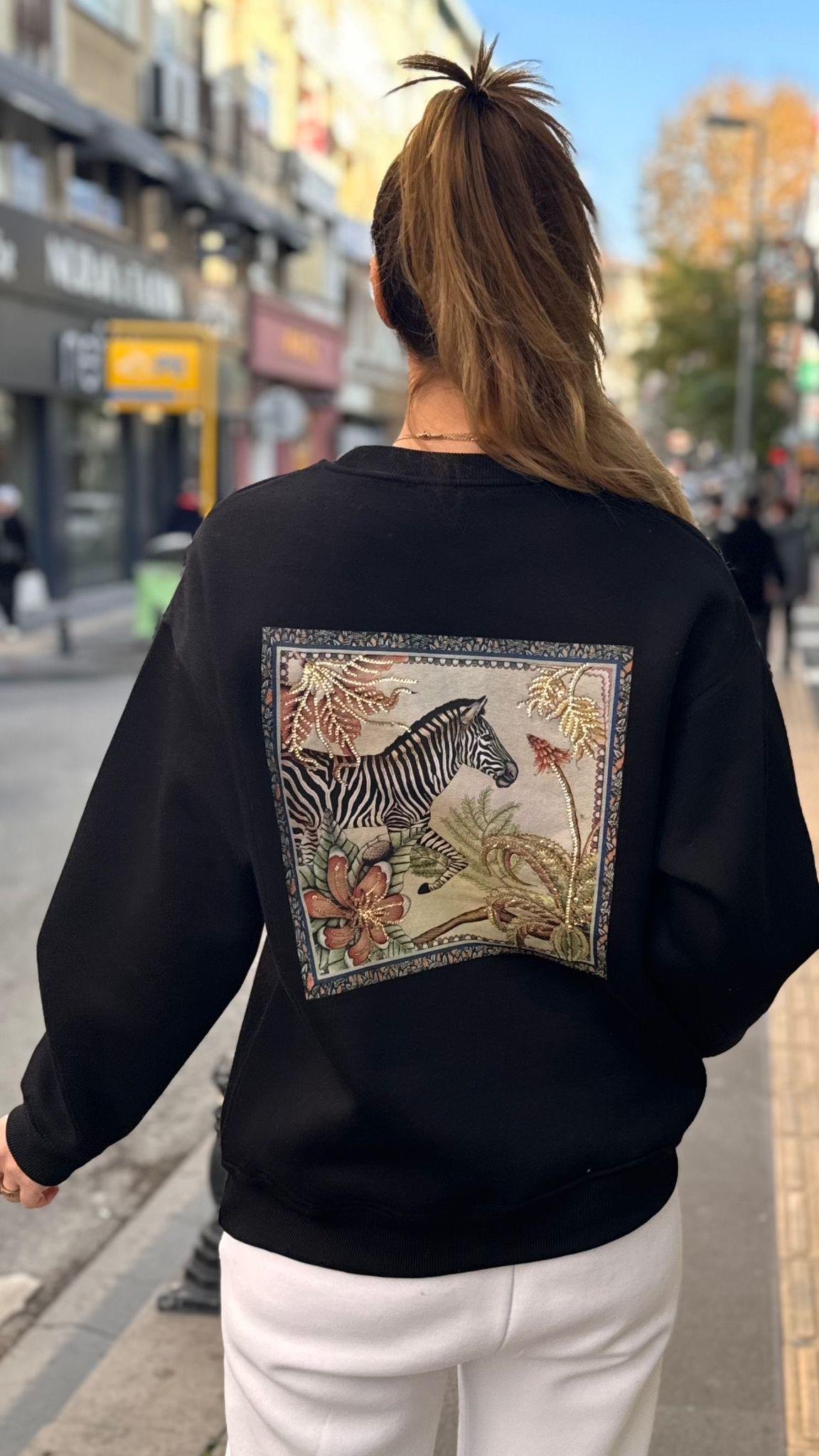 Arkası Desen Sweat