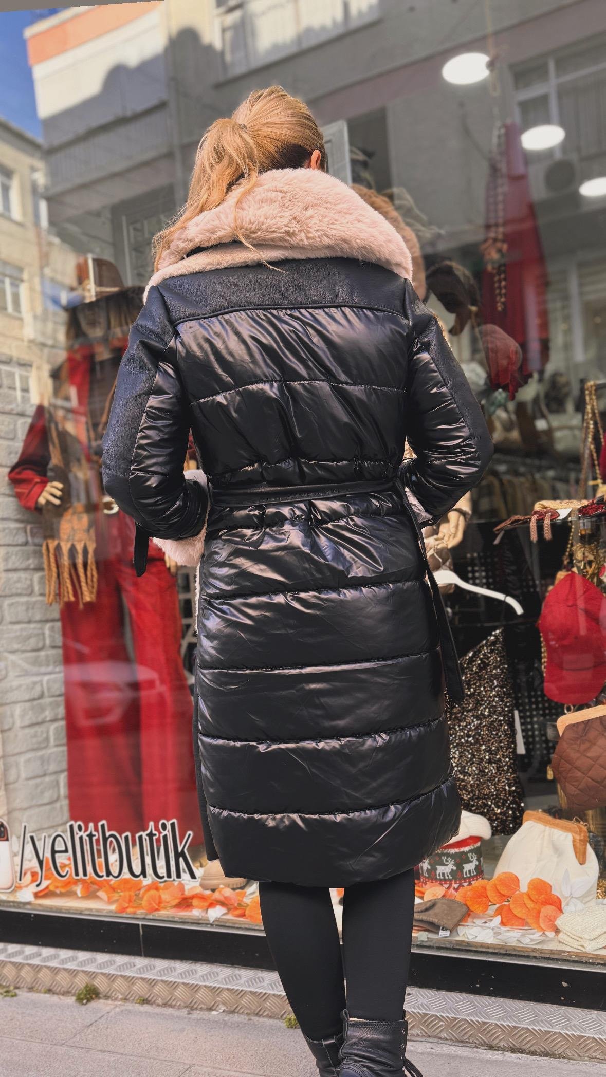 Arkası Şişme Uzun Mont
