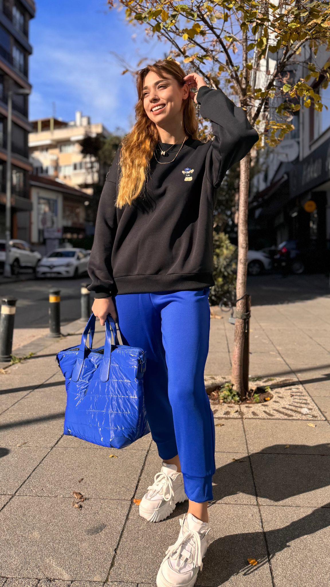 Ayıcık Detayli Sweat 
