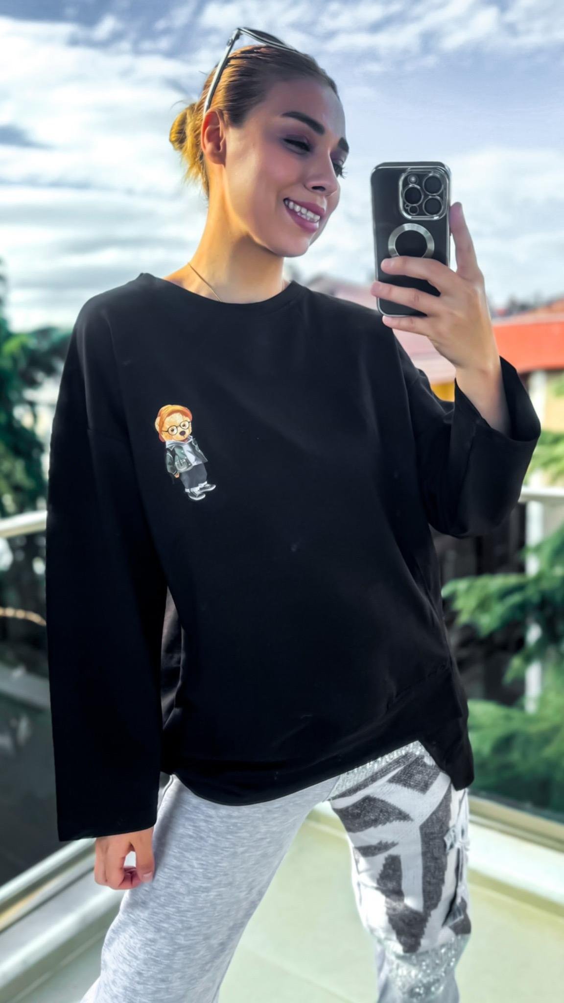 Ayıcıklı Sweatshirt