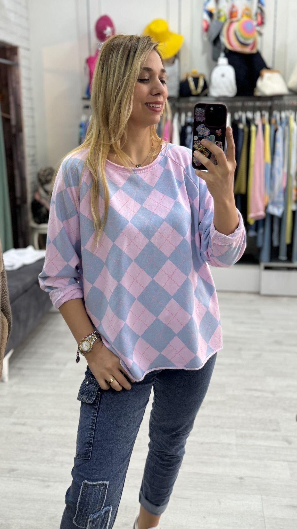 Baklava Desen Sweatshirt 