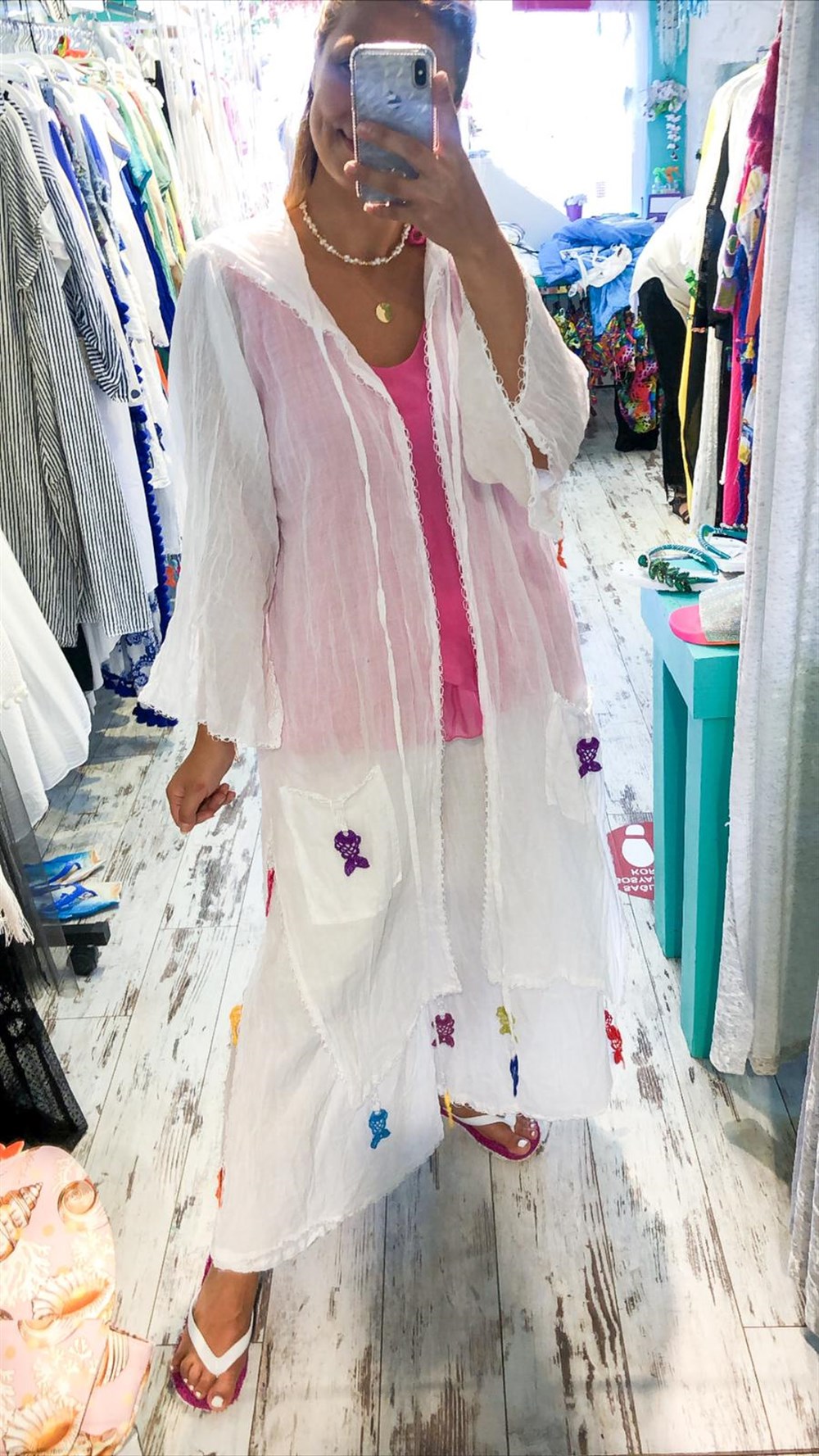 Balık Oyalı Kimono