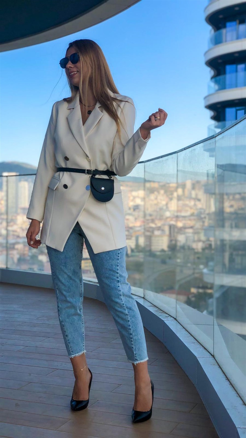 Çantalı Blazer Ceket 