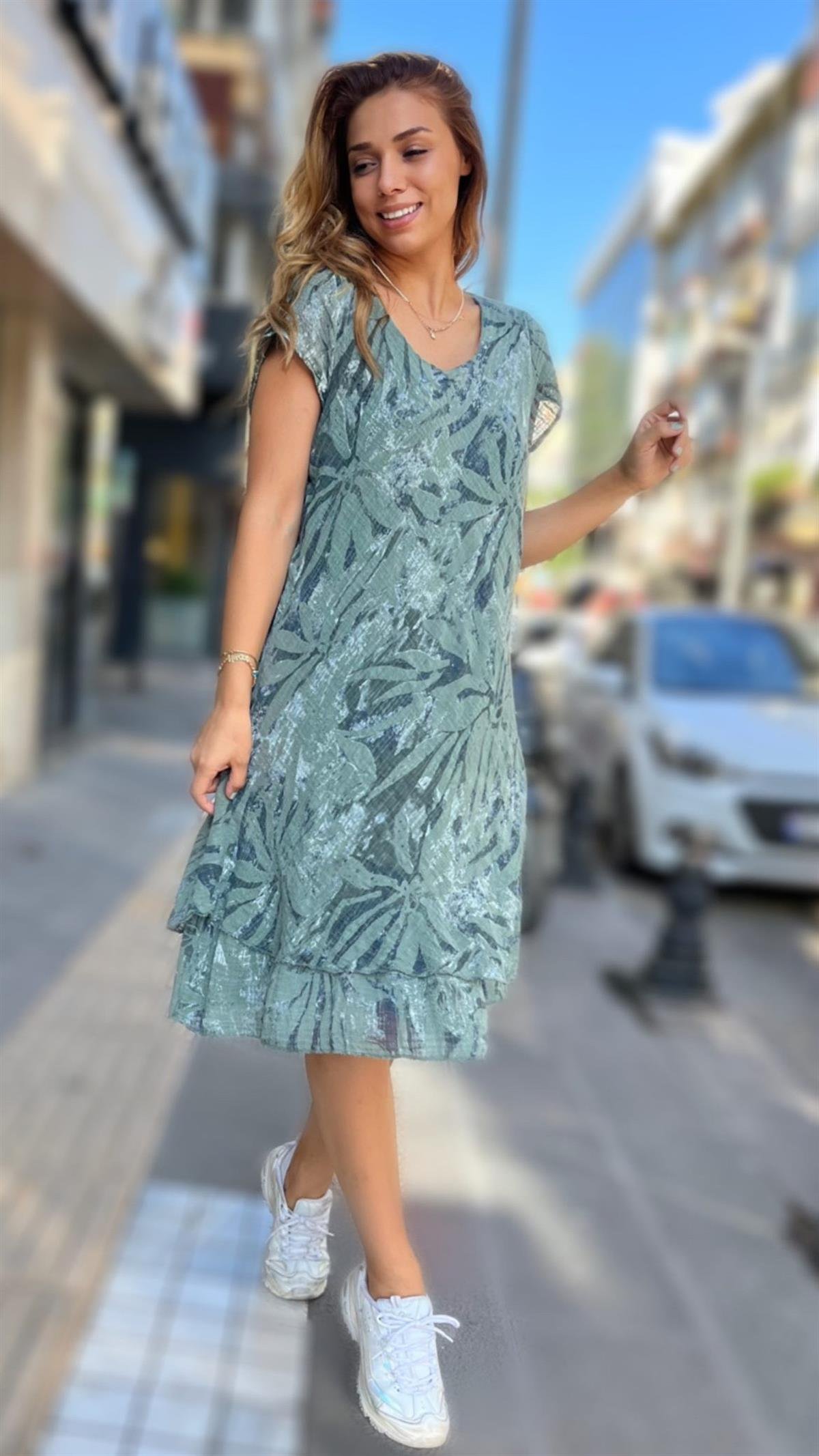 Çiçek Desen Elbise