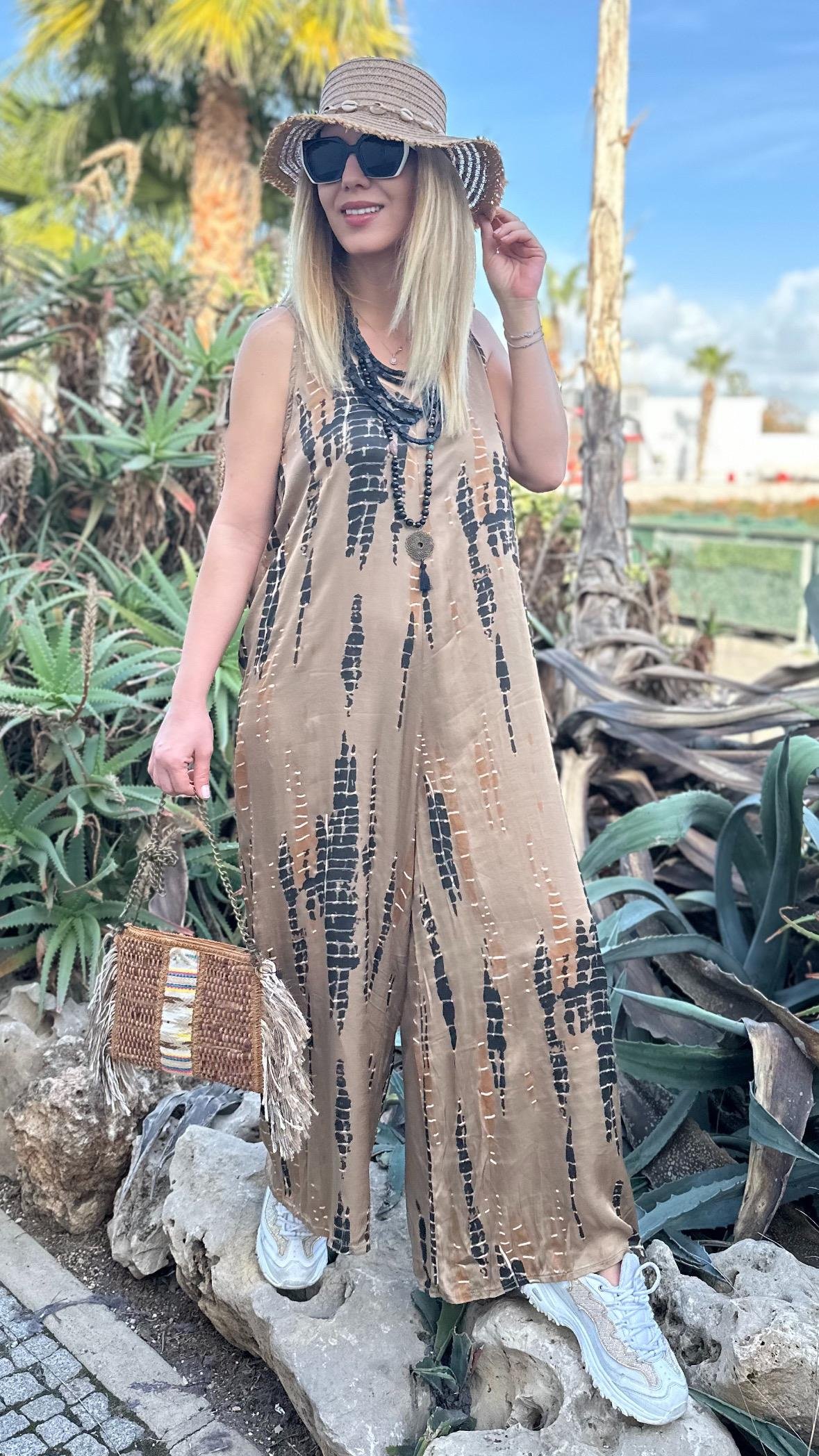 Desenli İpek Tulum