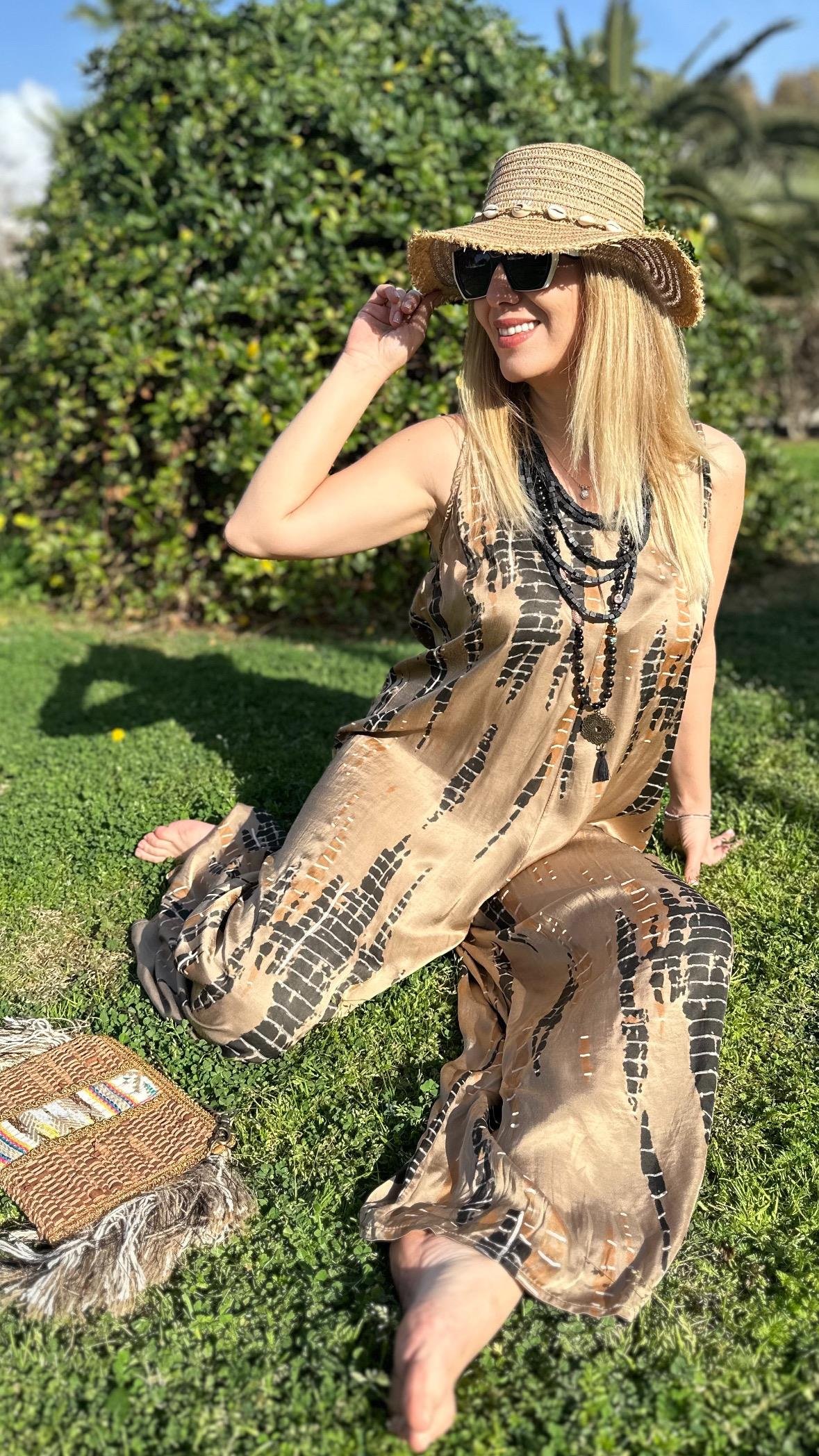 Desenli İpek Tulum