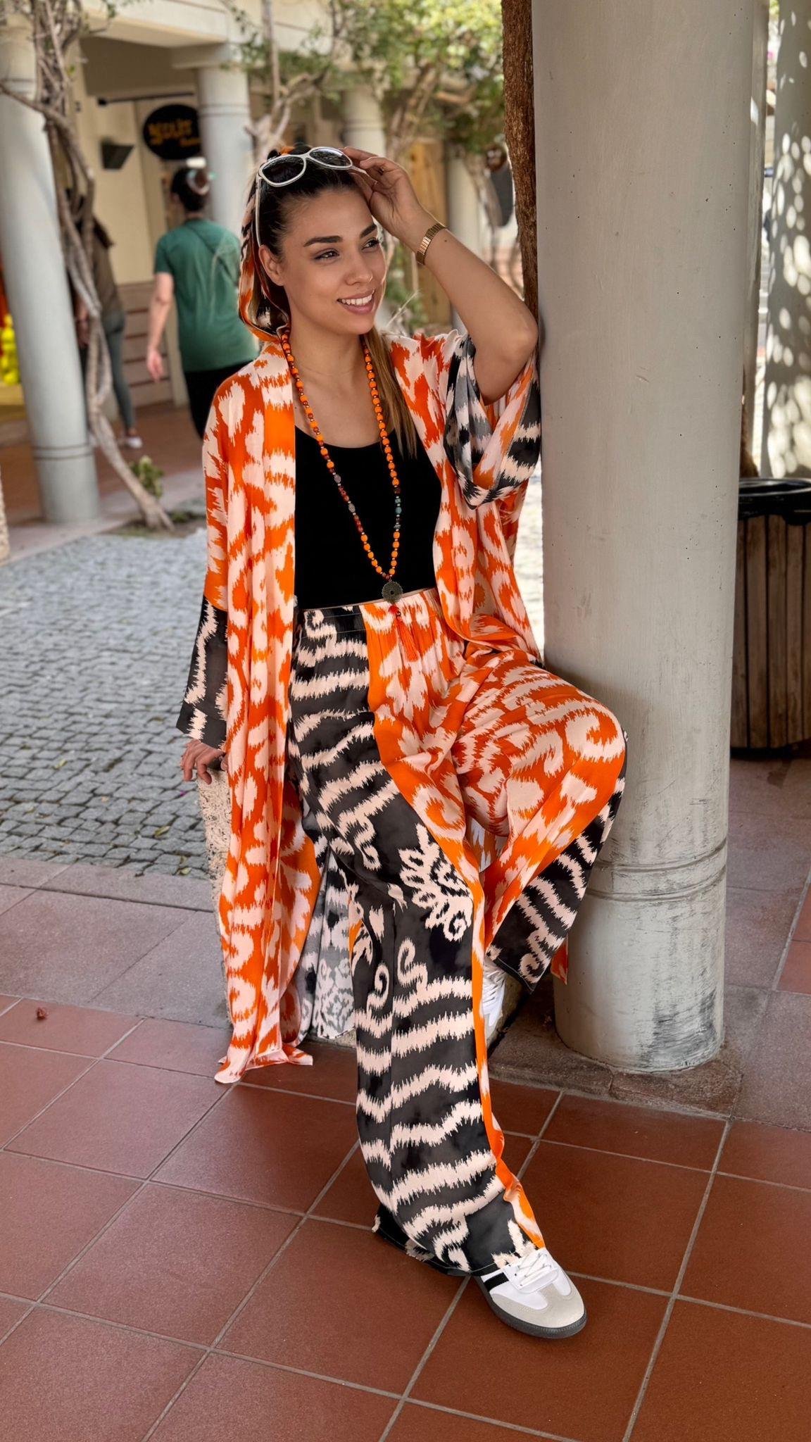 Desenli Kimono