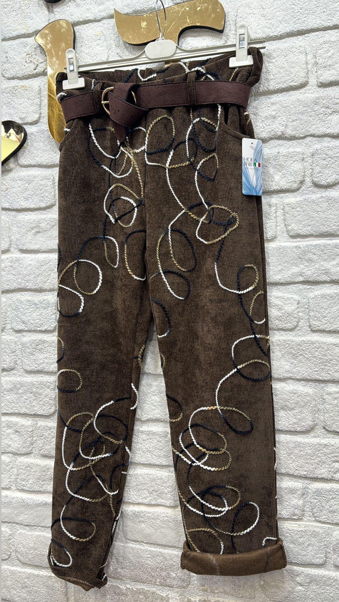 Desenli Yumuşak Pantolon 