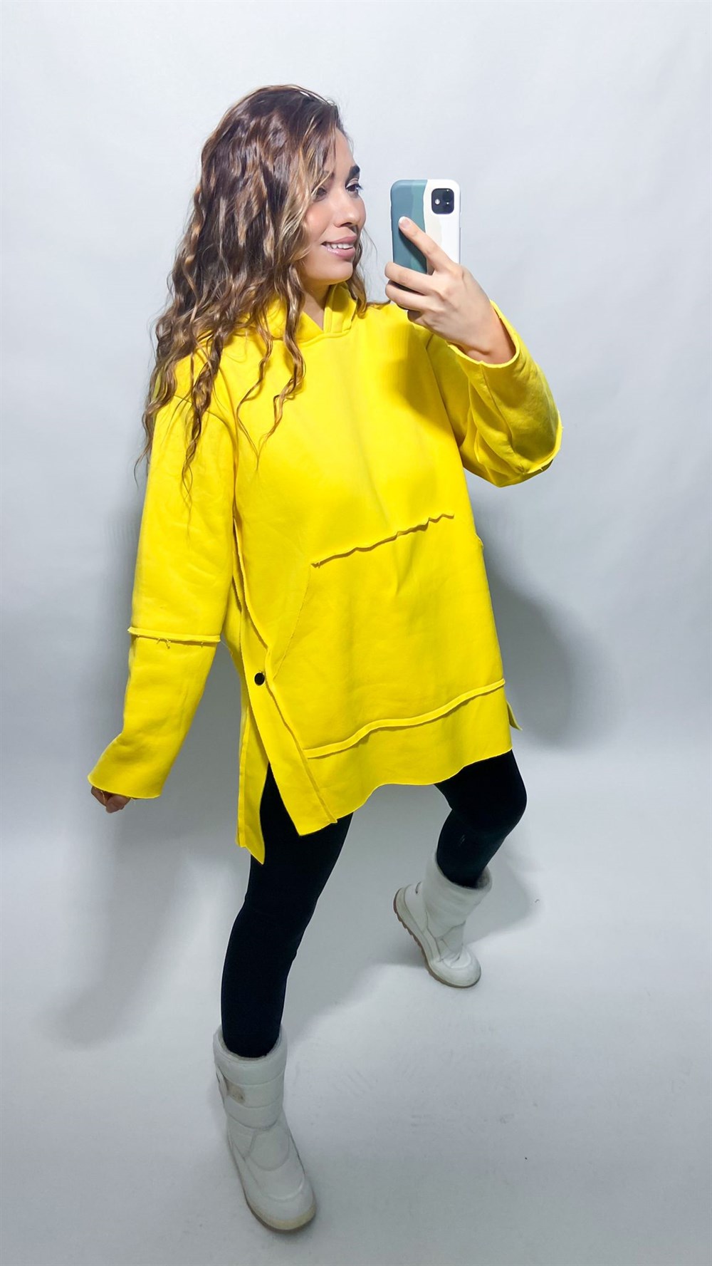 Düğmeli Sweat