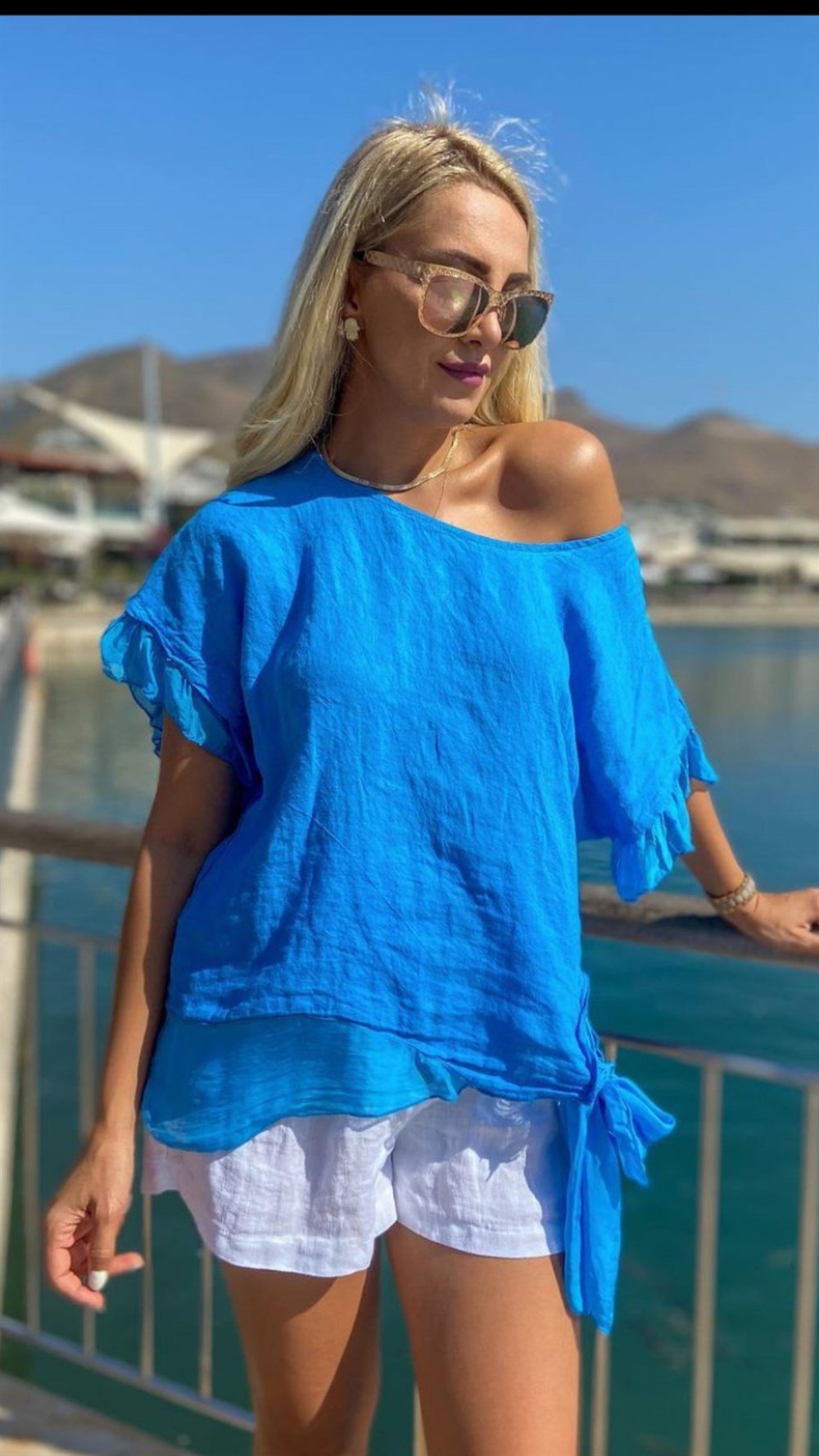 İthal Bağlamali Bluz