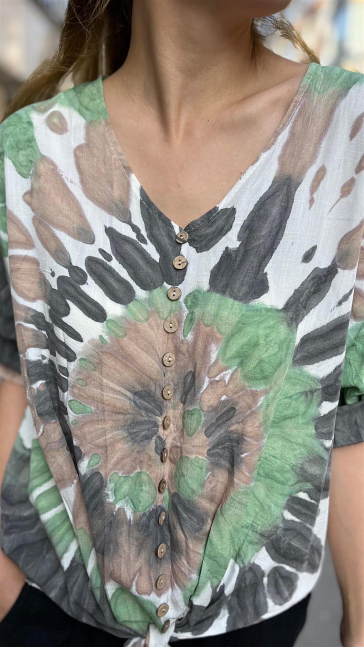 İthal Batik Desen Bluz
