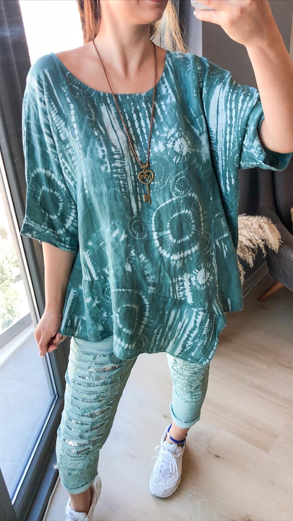 İthal Batik İpekli Bluz 2