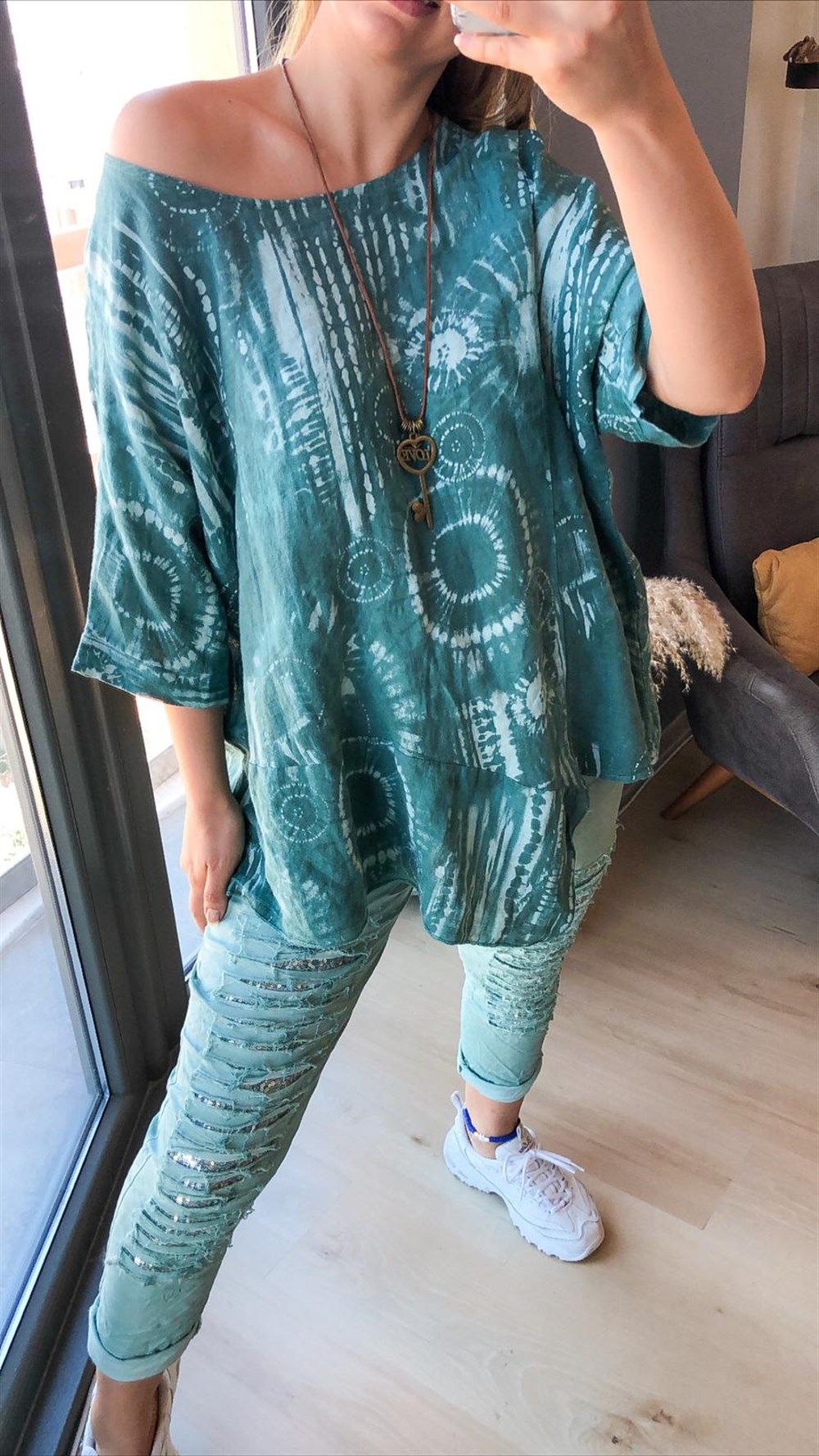 İthal Batik İpekli Bluz 2