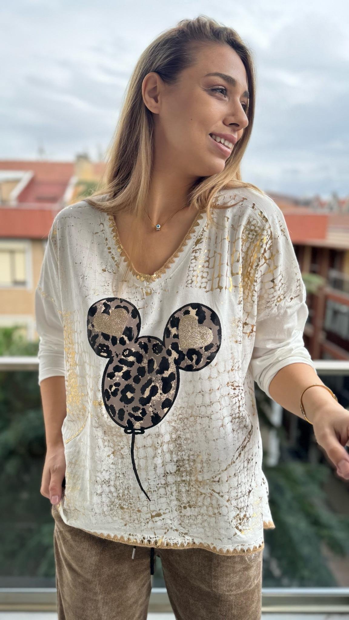 İthal Bluz Mickey Desen 