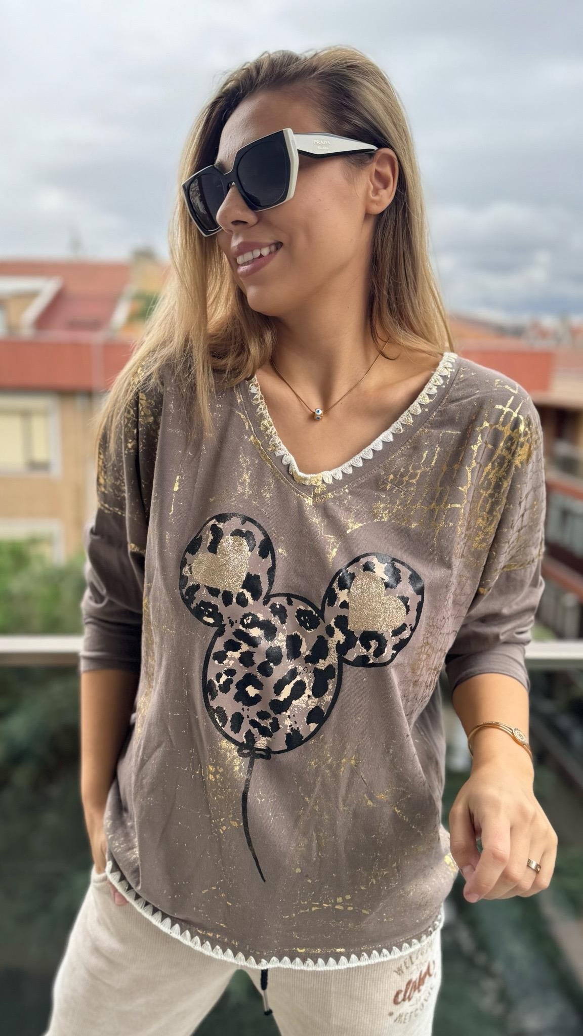 İthal Bluz Mickey Desen 