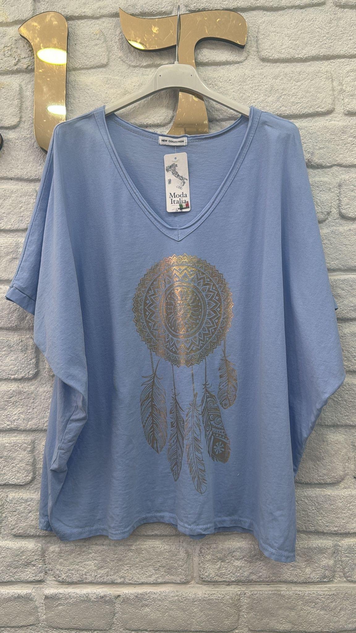 İthal Bluz Parlak Desen 