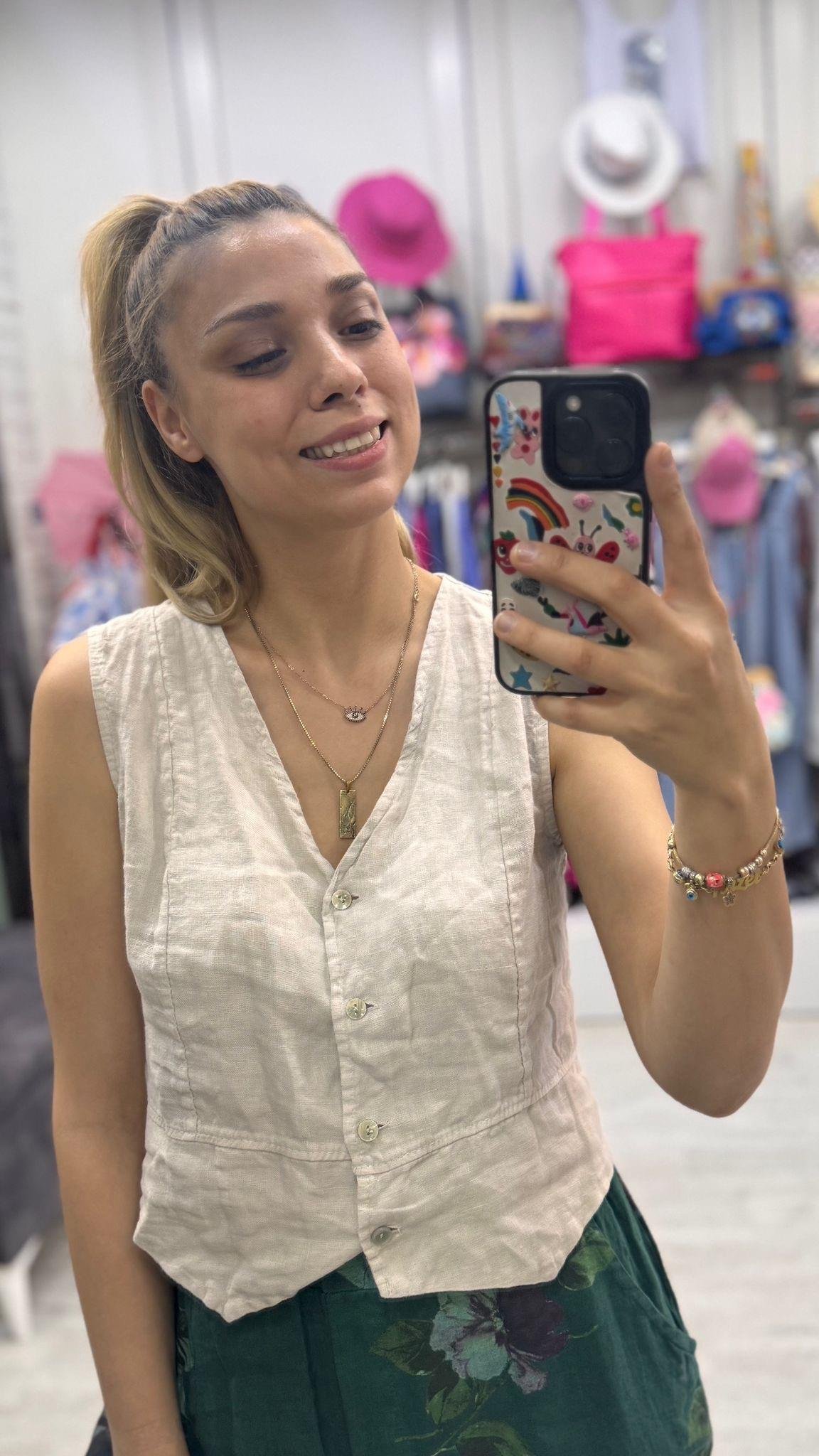 İthal Düğmeli Yelek 