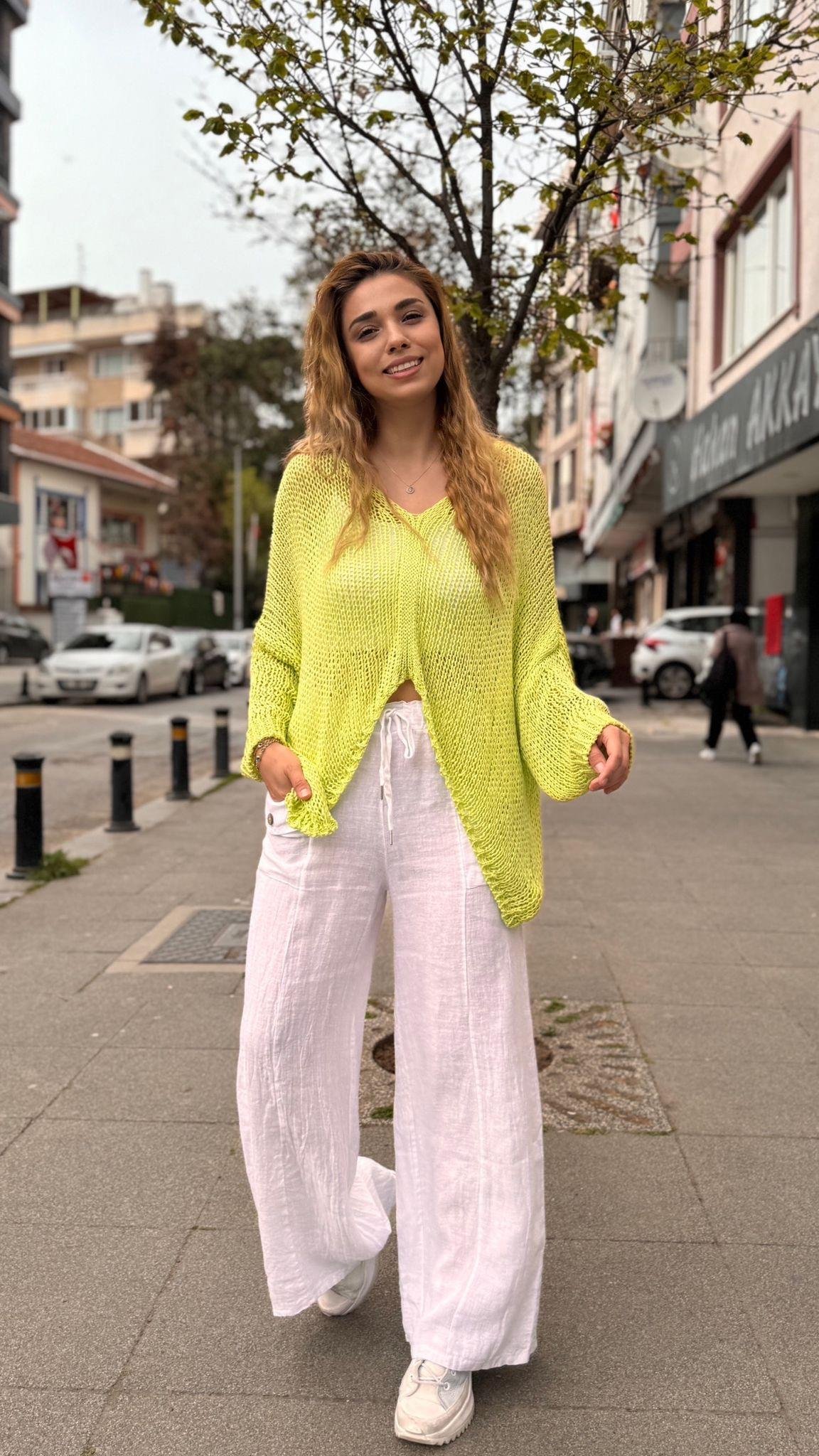İthal File Bluz Simsiz 