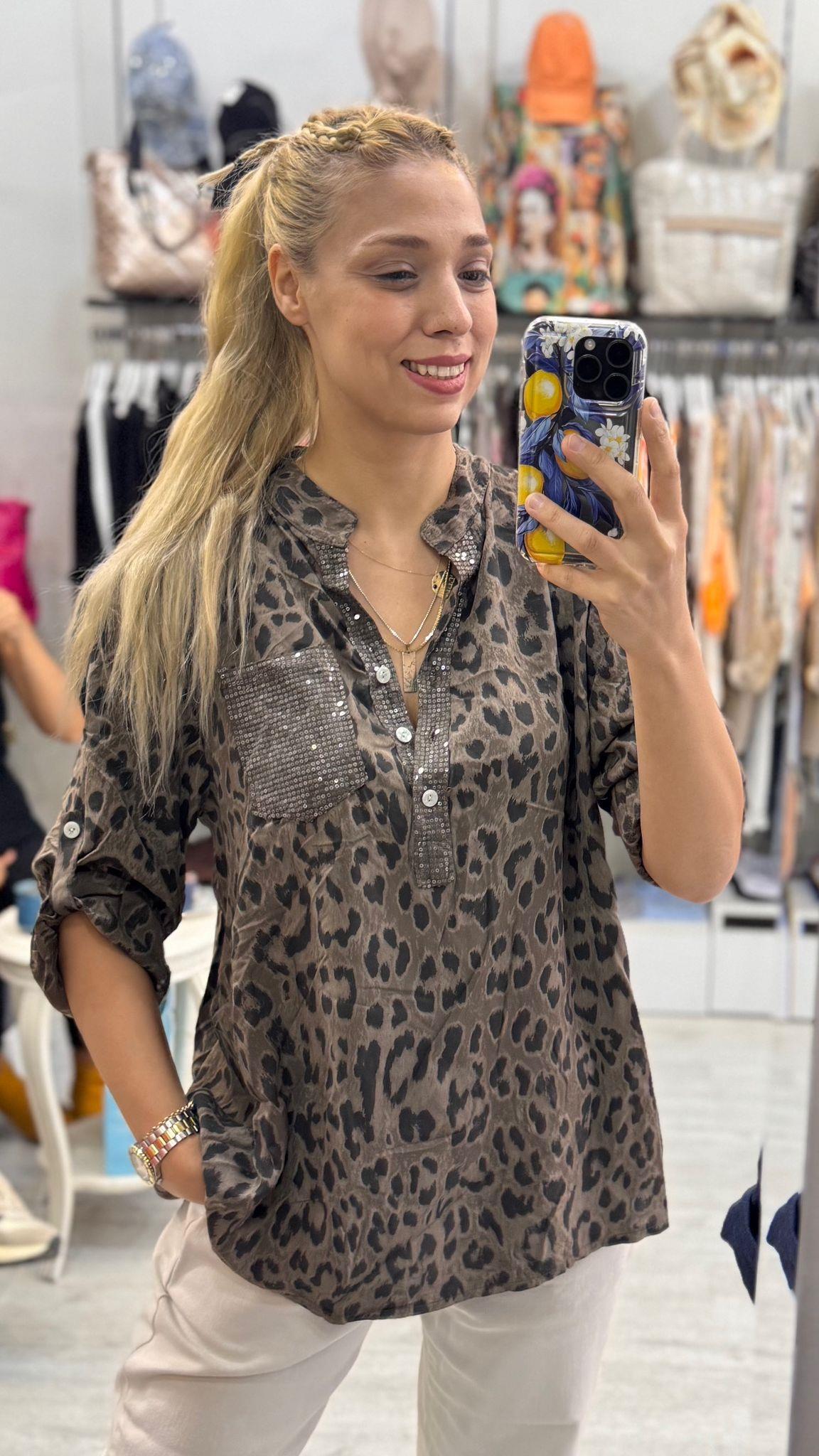 İthal Gömlek Leoparli