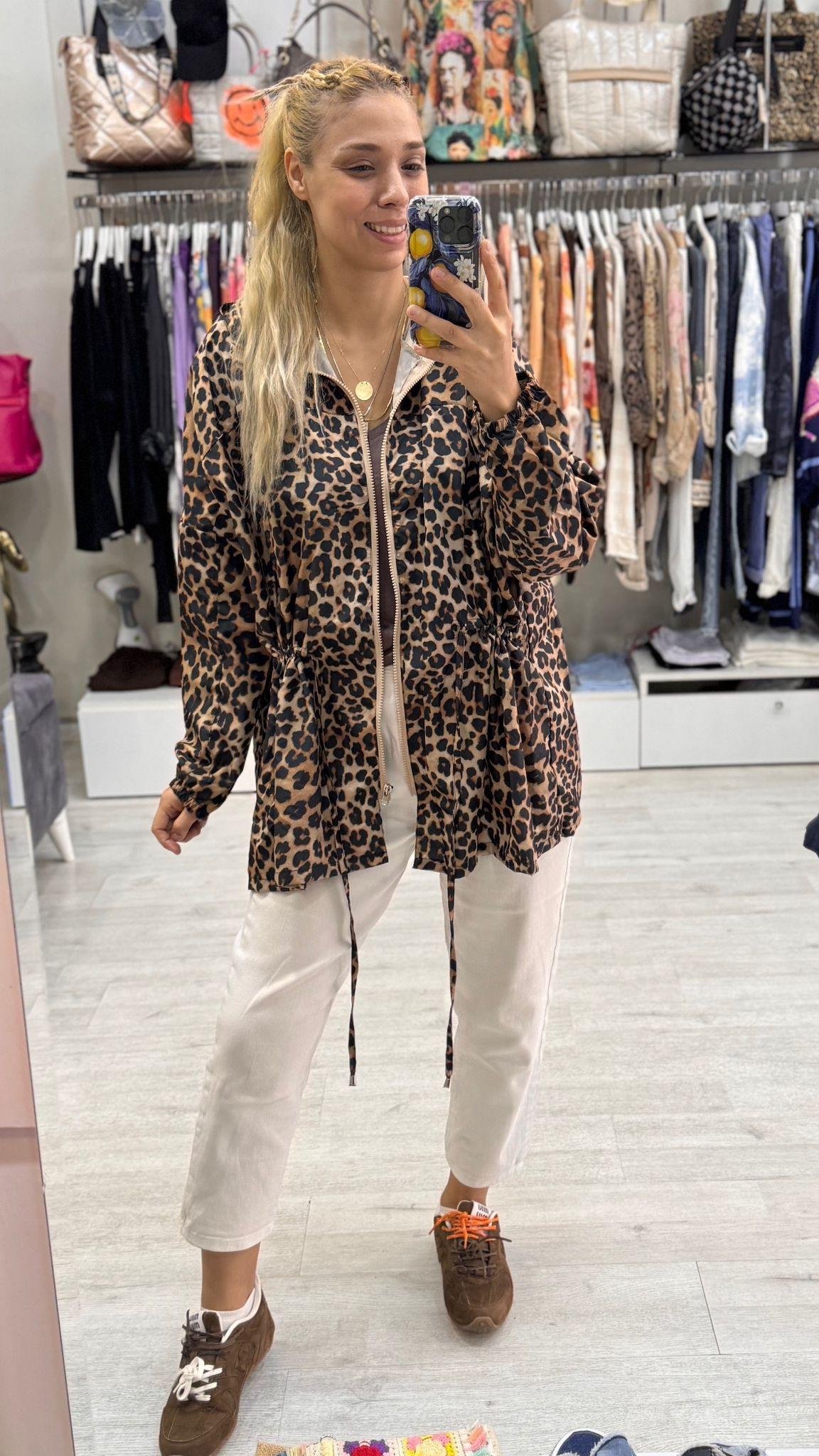 İthal Leopar Ceket 