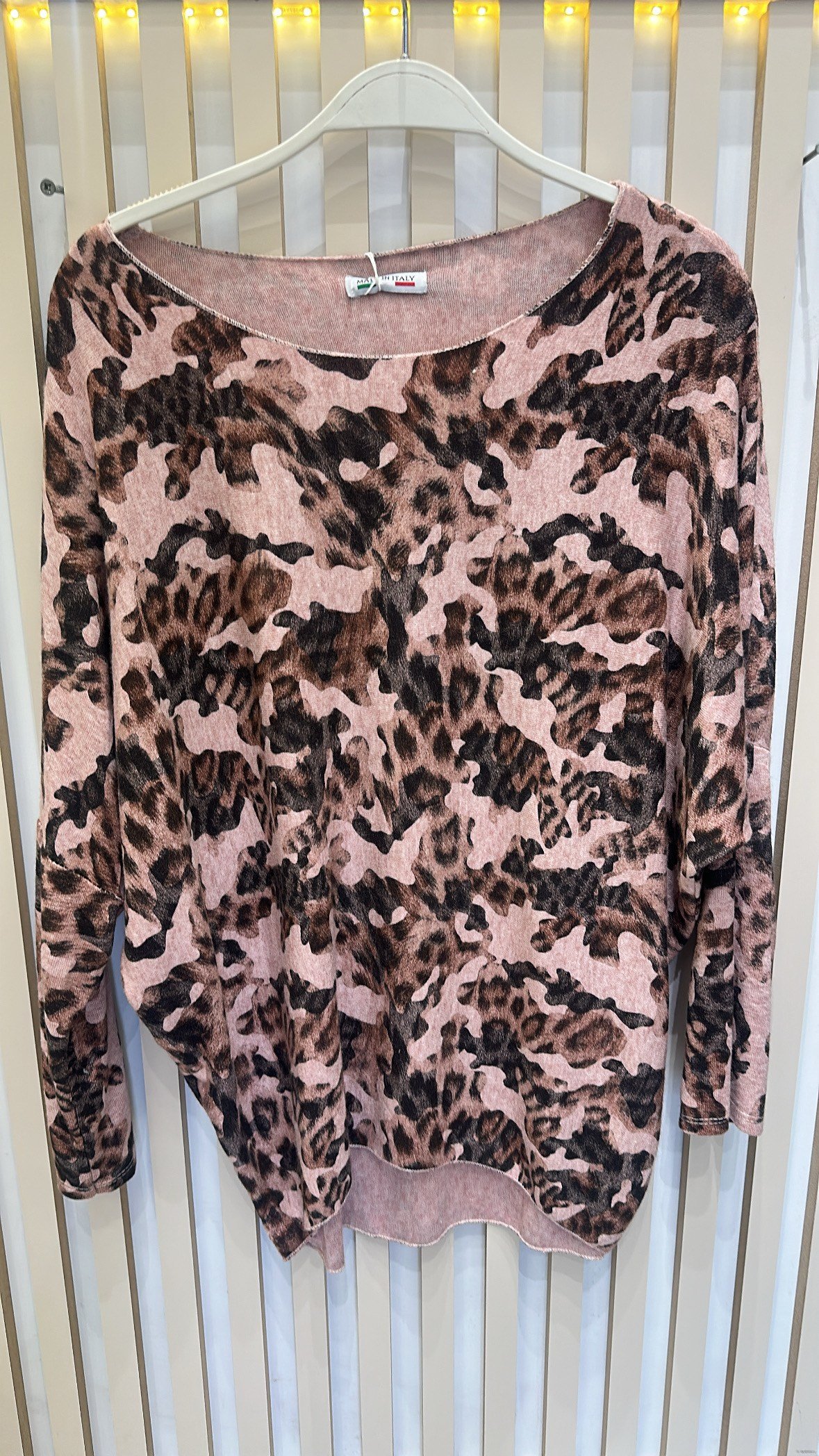 İthal Leopar Detaylı Kazak