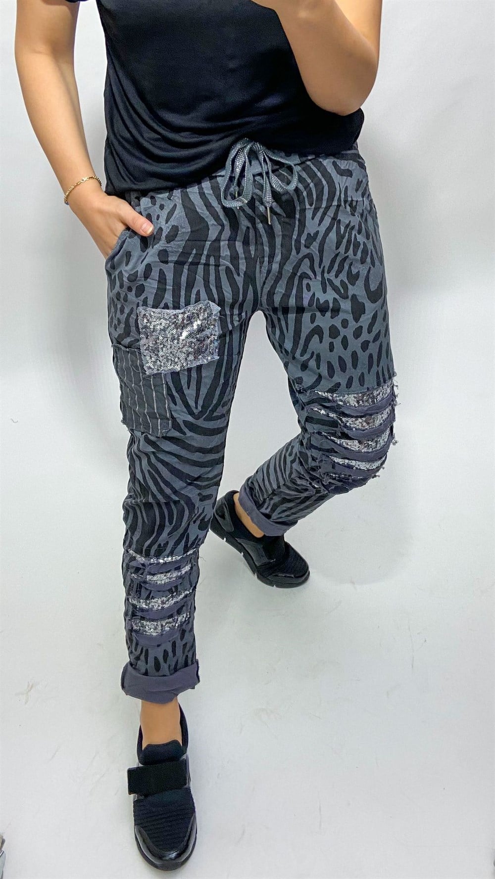 İthal Leopar Pantolon 