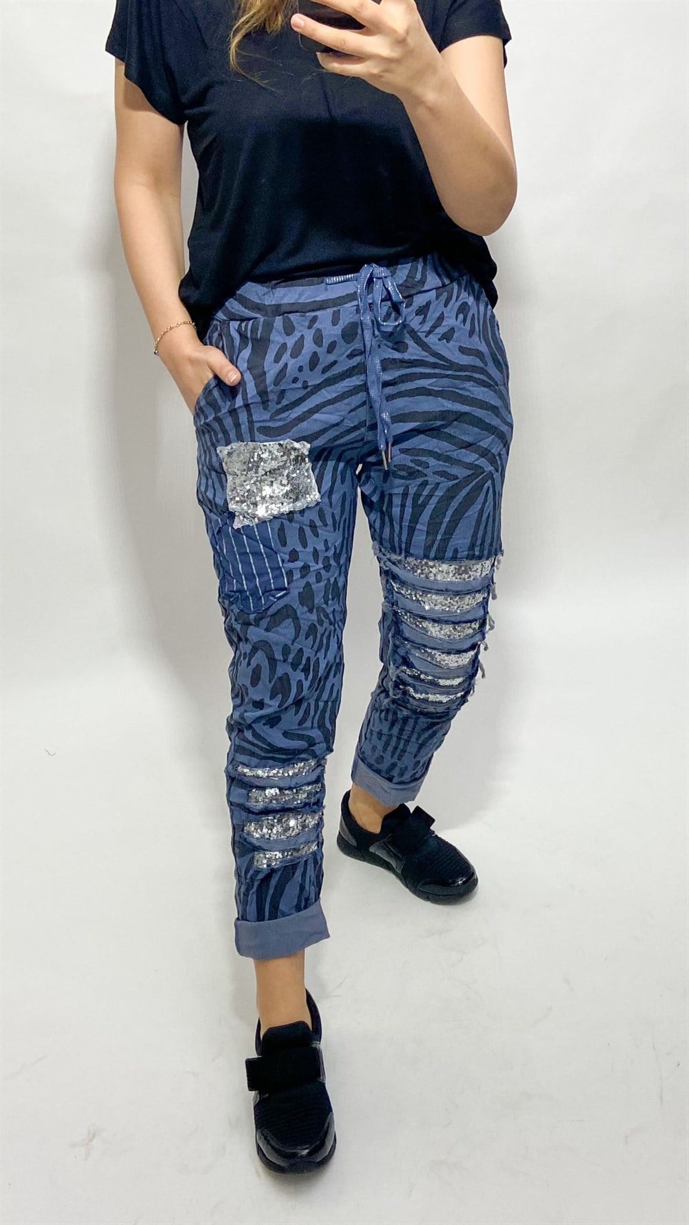 İthal Leopar Pantolon 