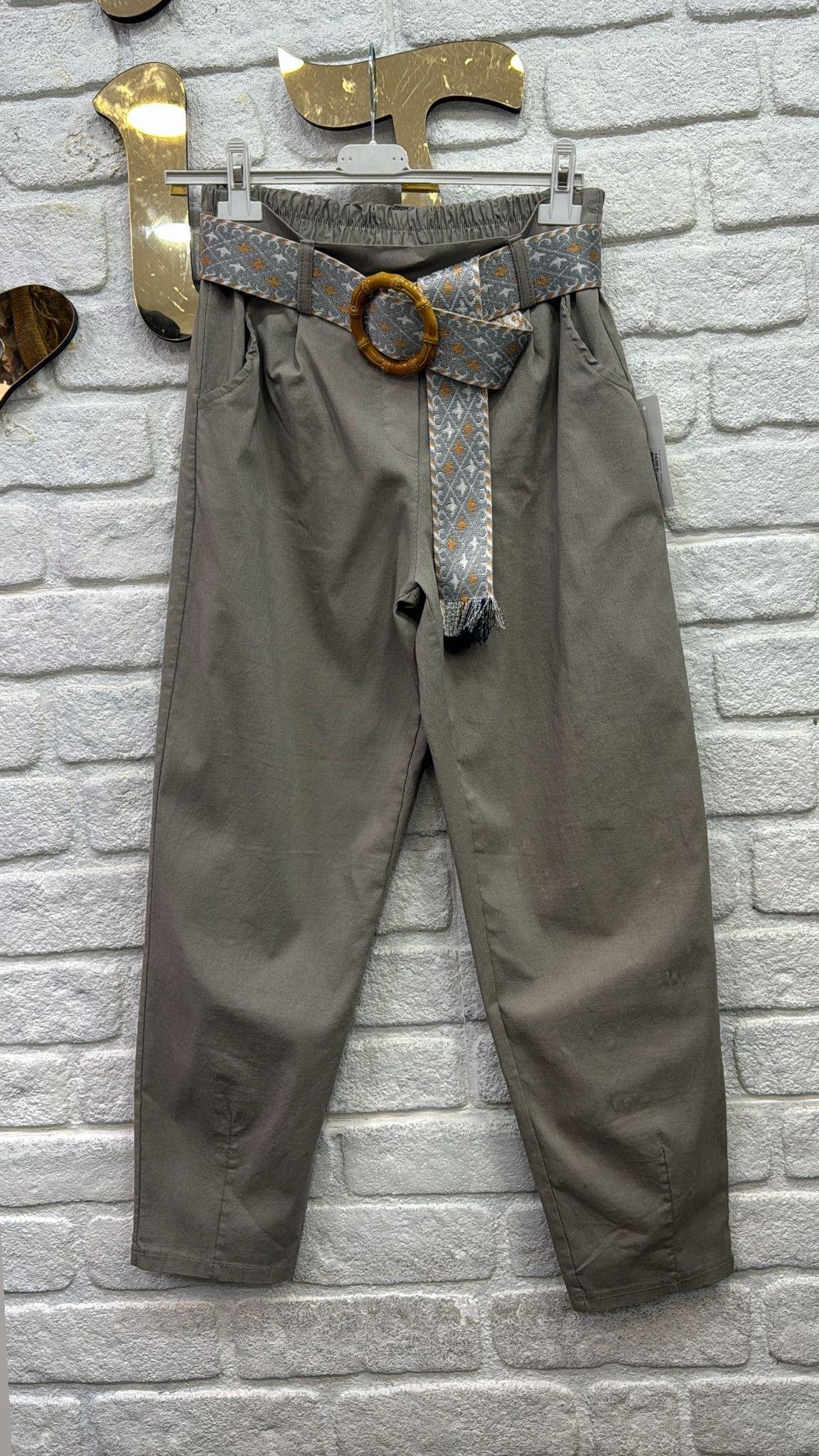 İthal Pantolon Kemeri Desenli
