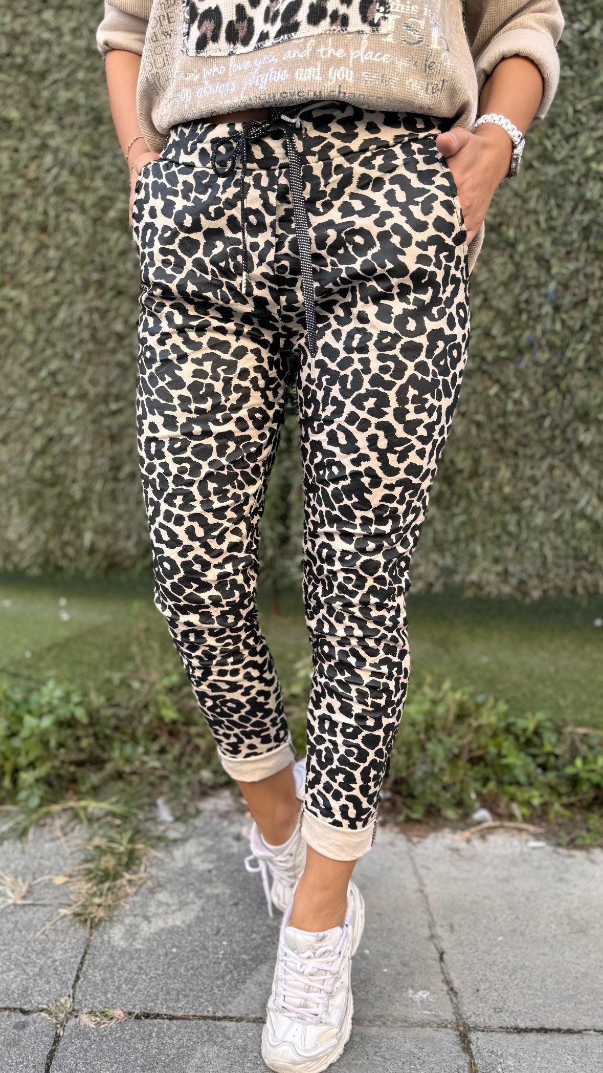 İthal Pantolon Leopar Desen