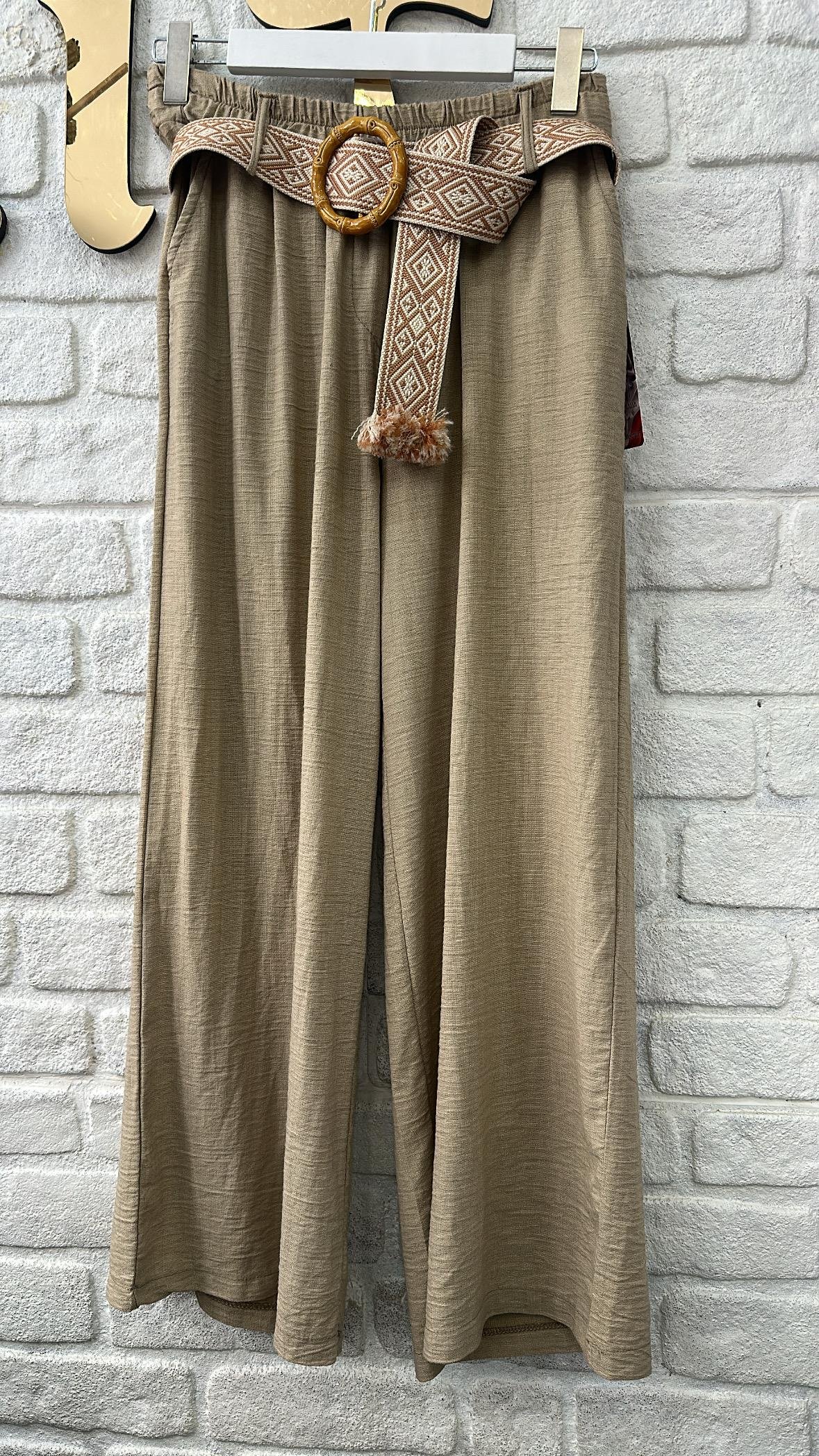 İthal Pantolon Taba 
