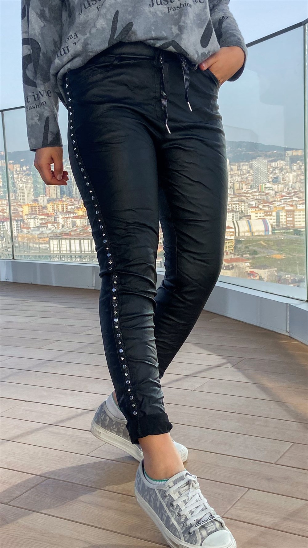 İthal Taşli Pantolon