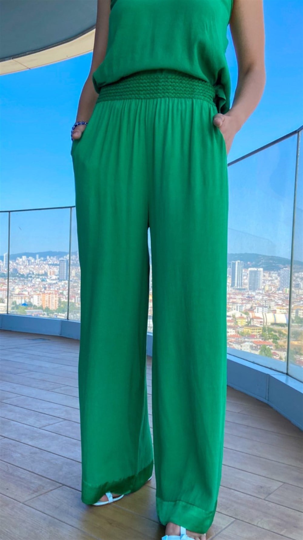 İthal Yeşil Pantolon