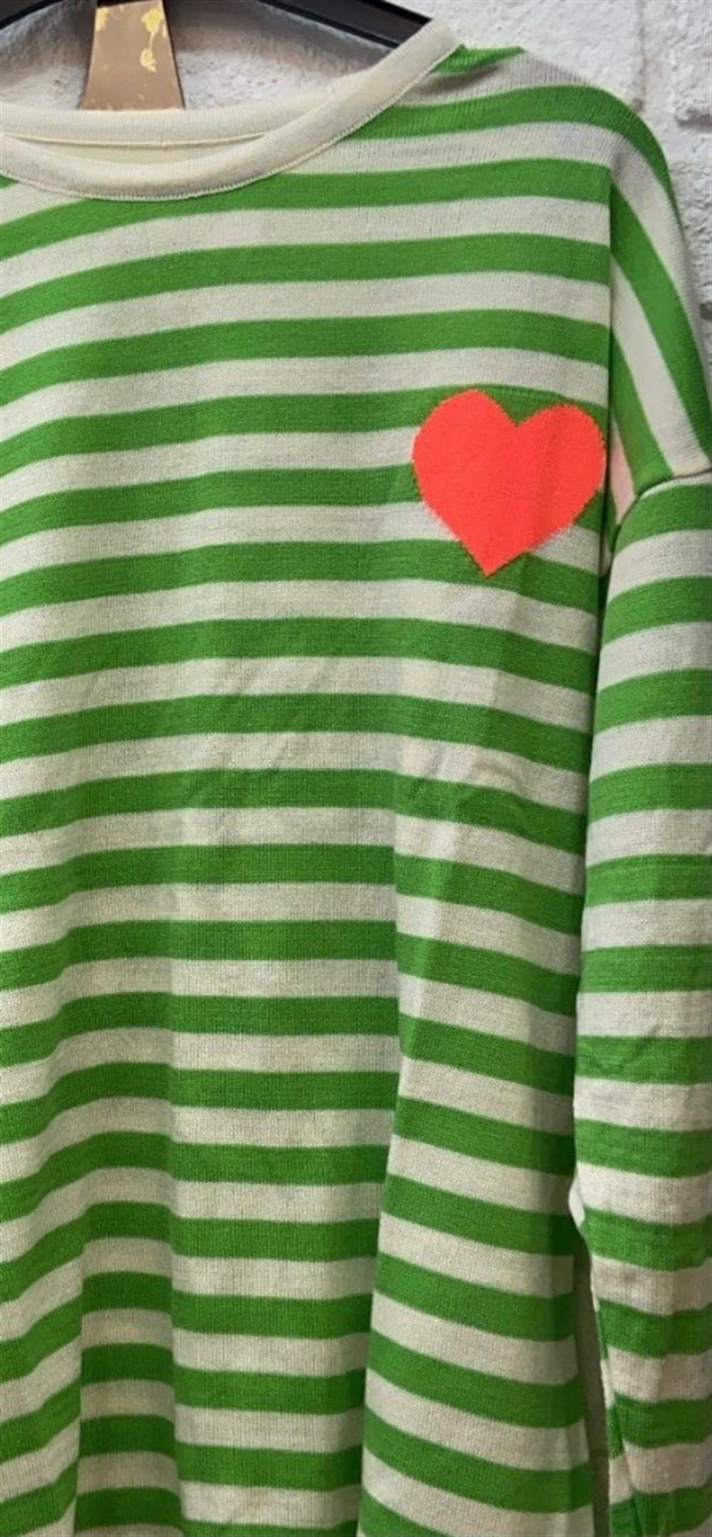 Kalpli Çizgili Triko