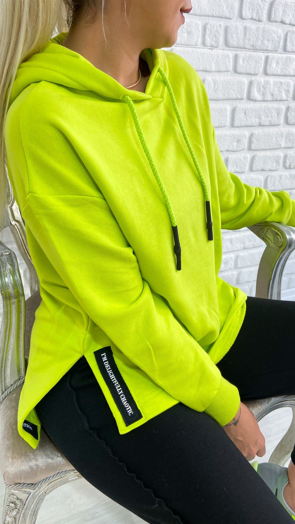 Kapşonlu Forforlu Sweat