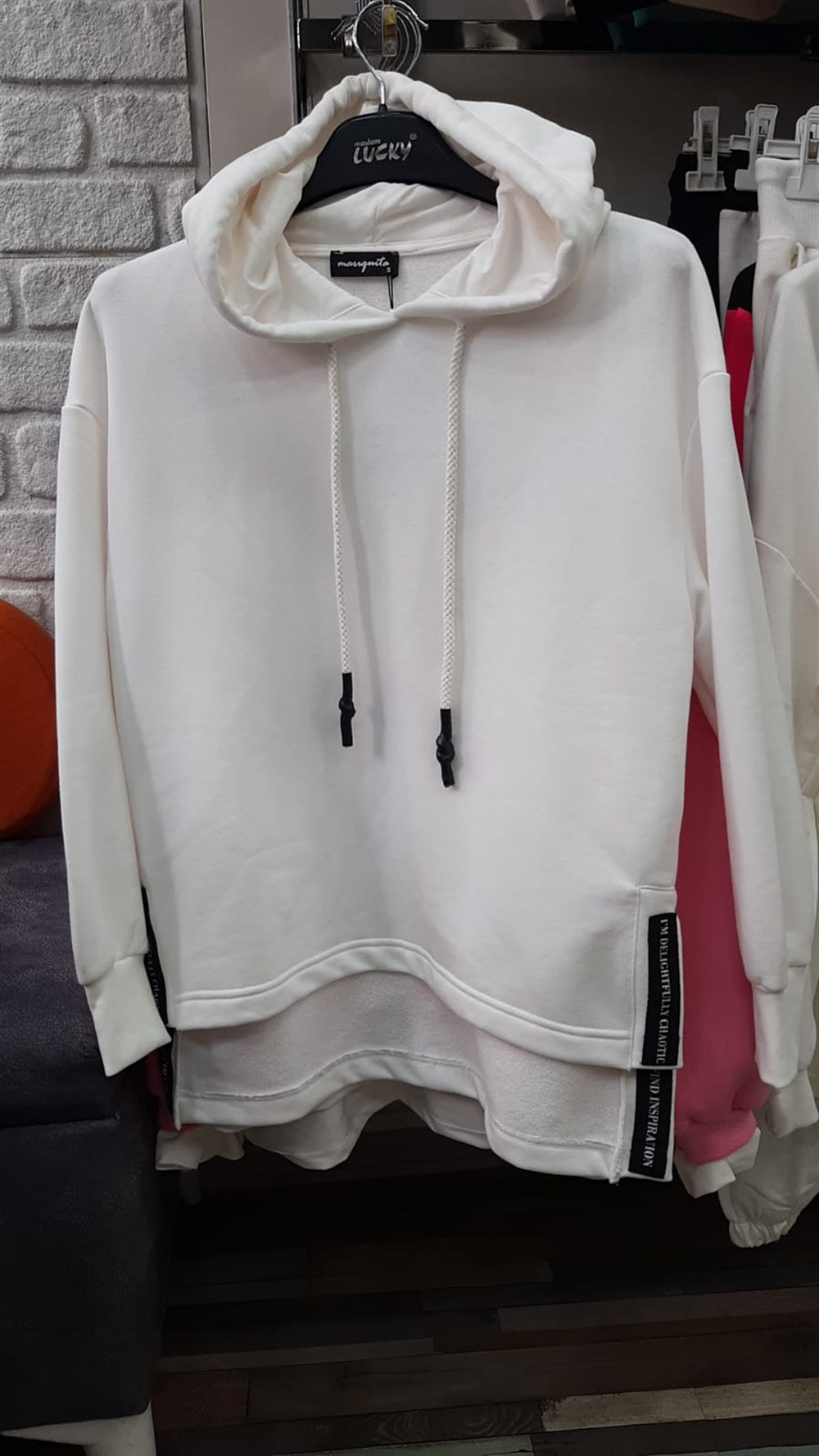 Kapşonlu Fosforlu Sweat