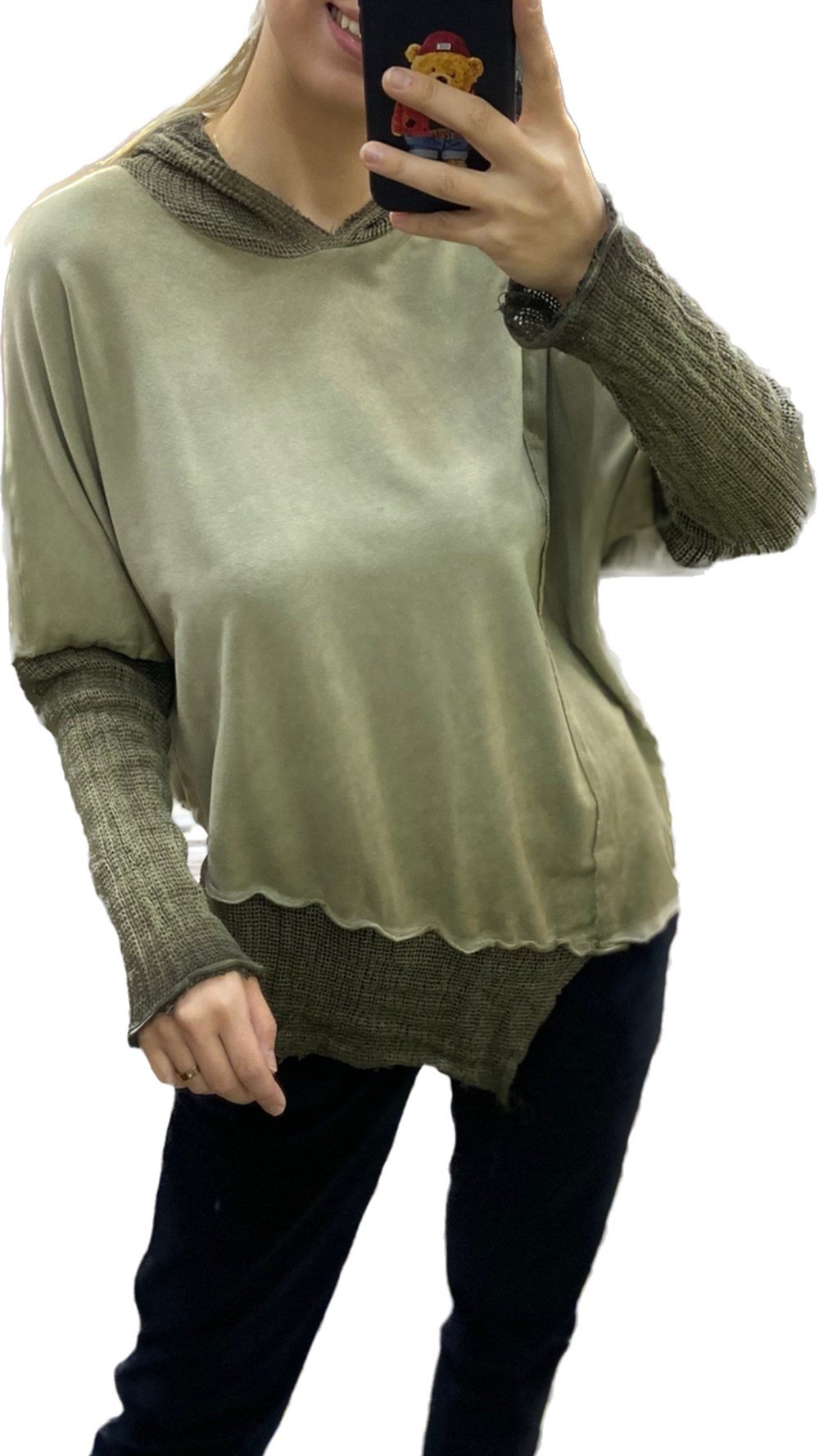 Kapşonlu Sweat -1