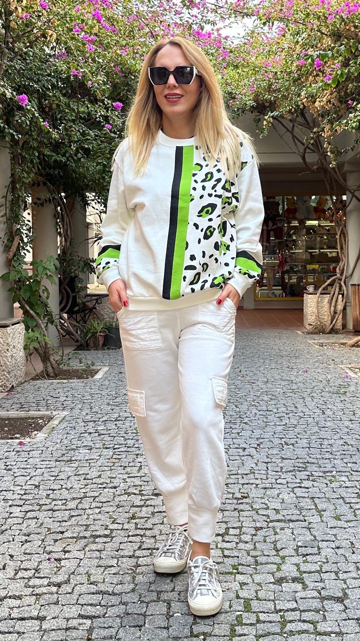 Leopar Desen Sweatshirt-2