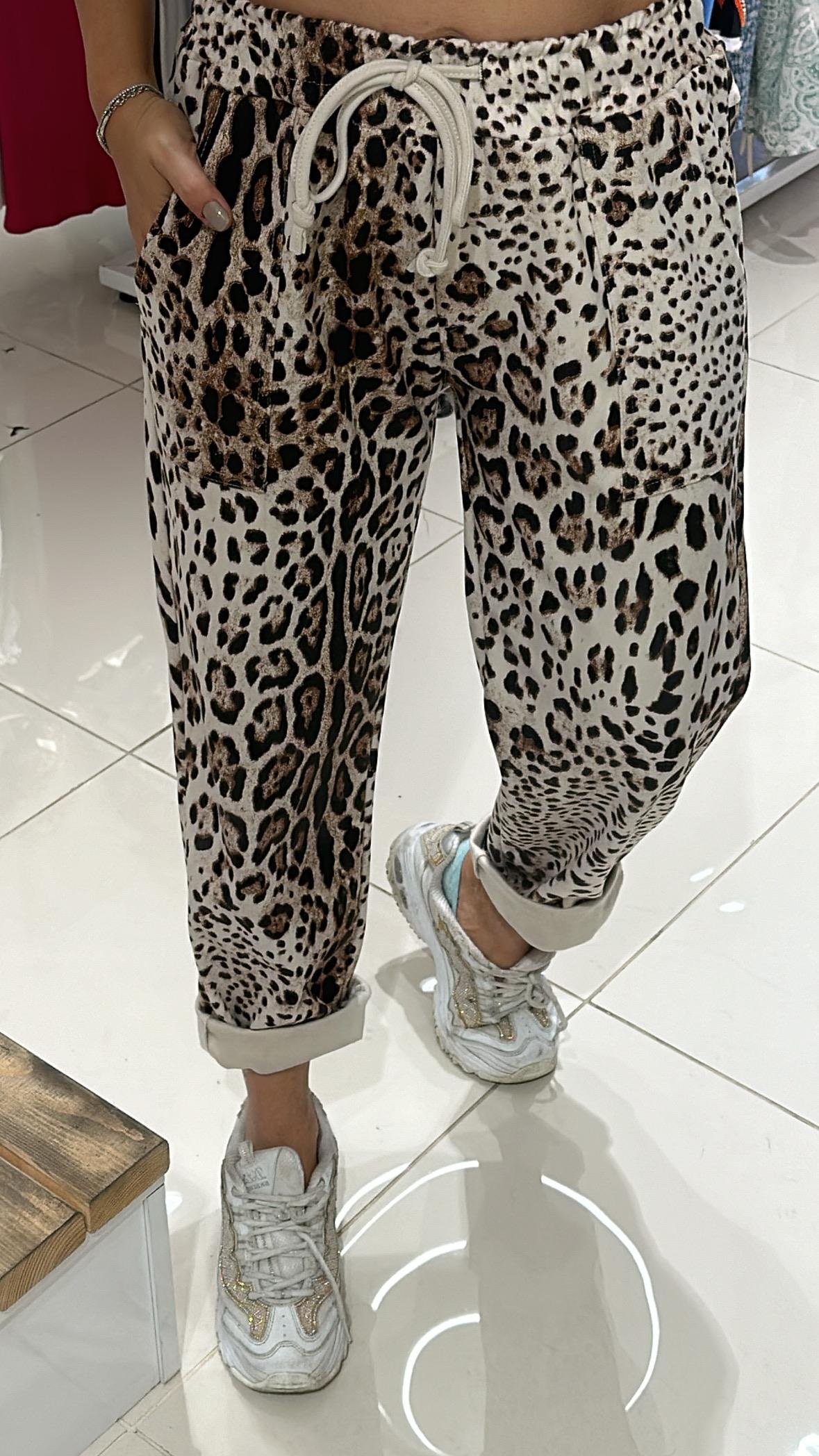 Leopar Pantolon Yumuşak