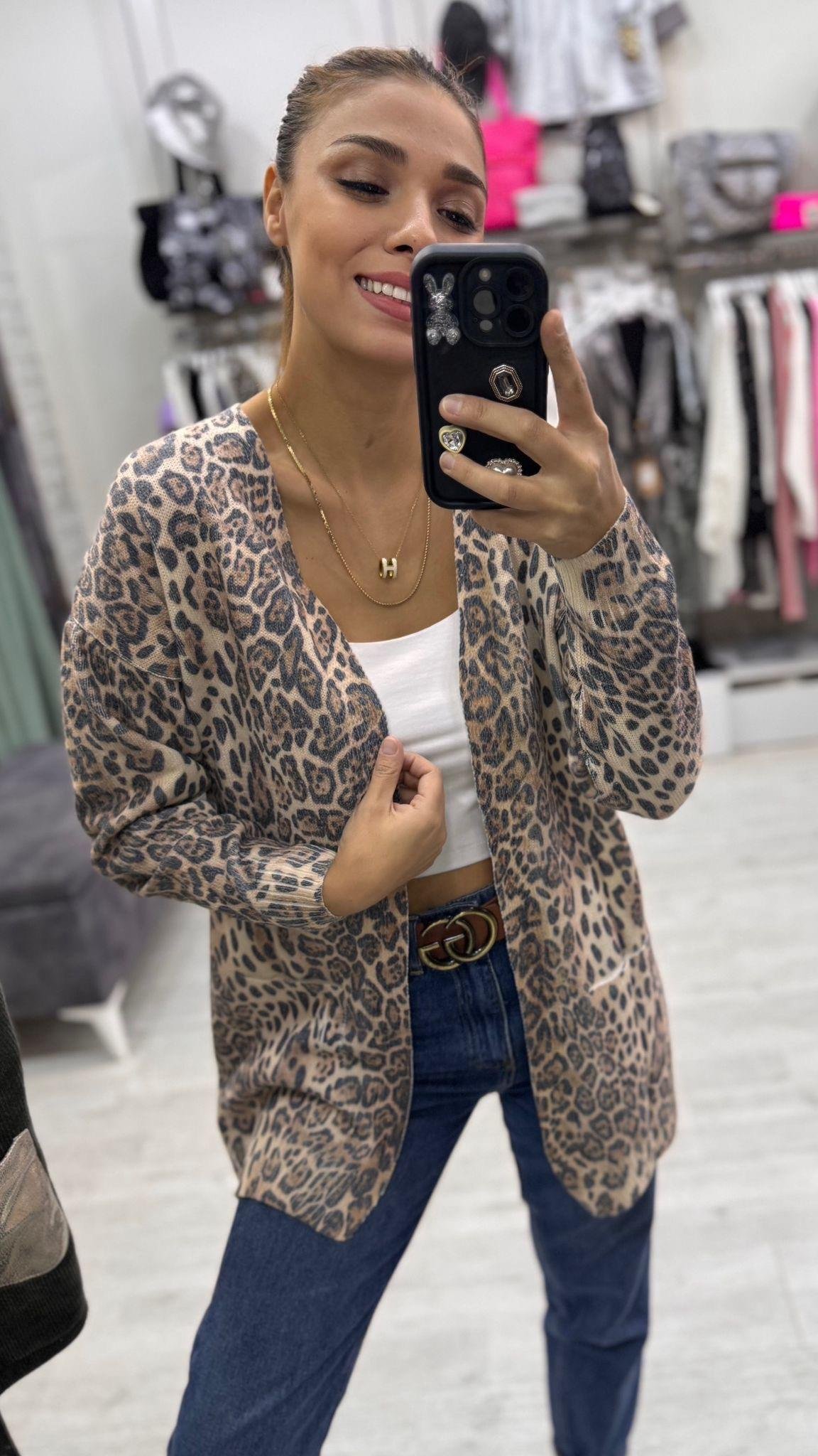 Leoparli Hırka 