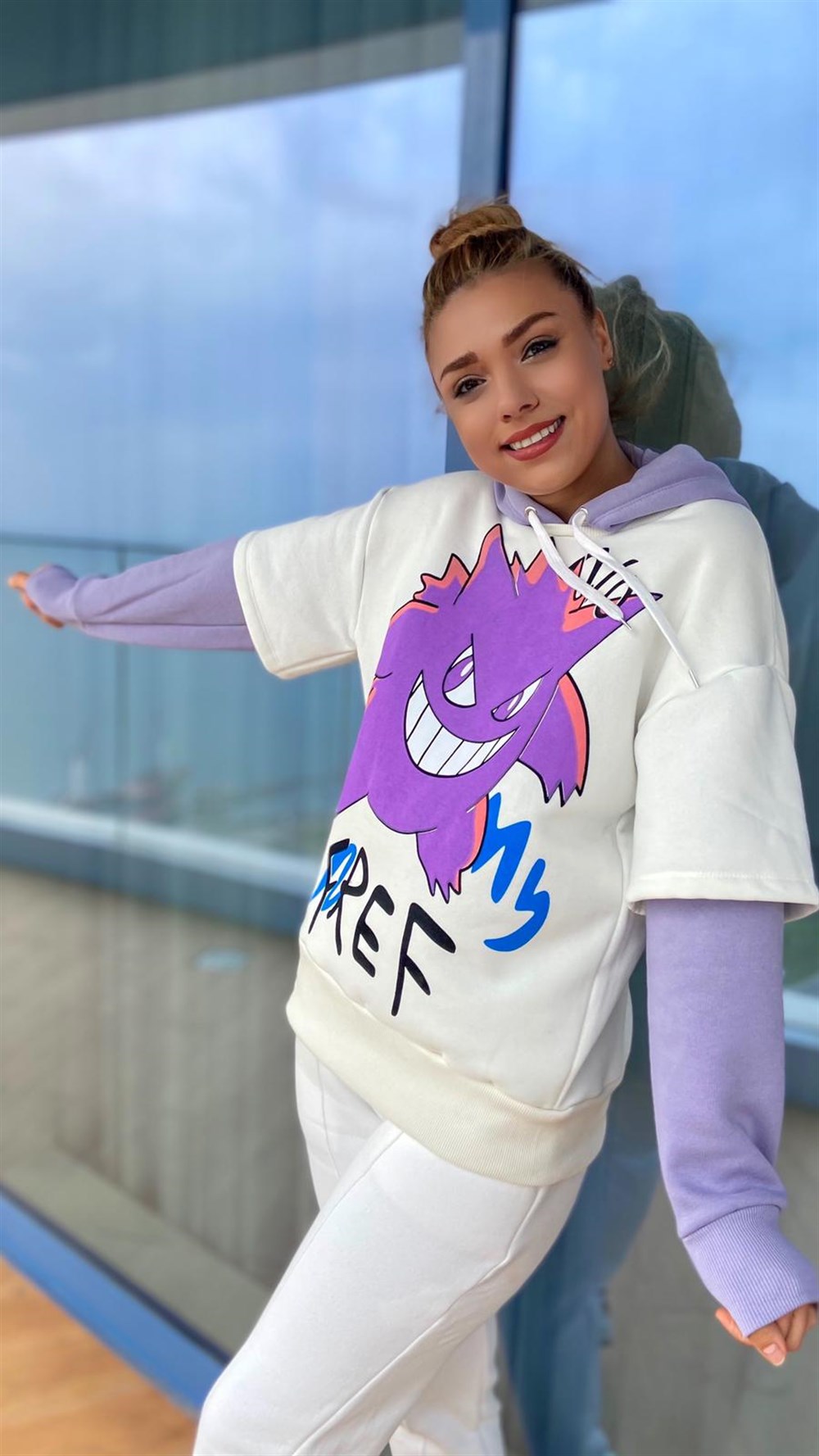 Lila Kol Sweatshirt 