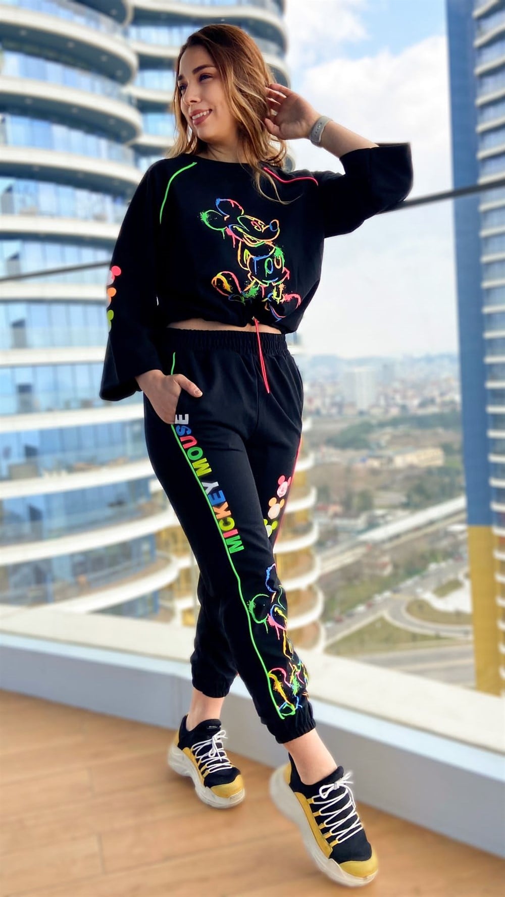 Mickey Eşofman Neon Takımı
