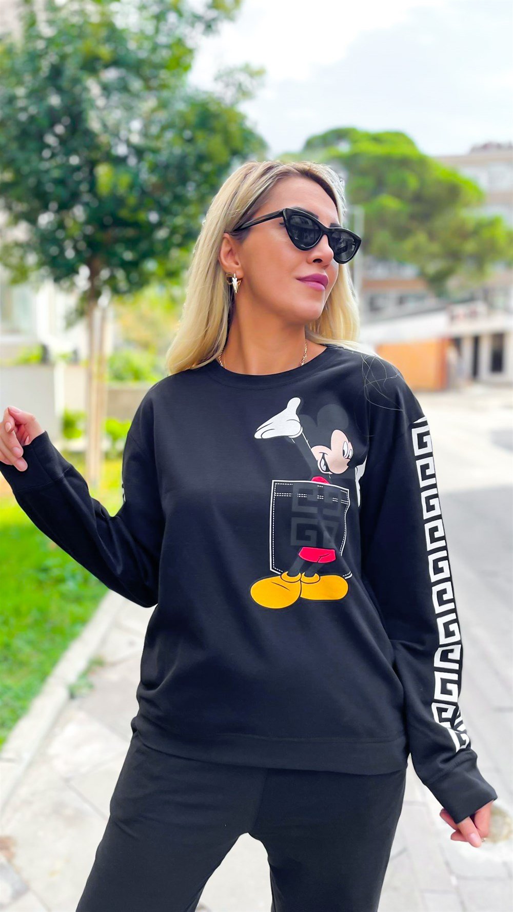 Mickey Eşofman Tk Salaş Siyah
