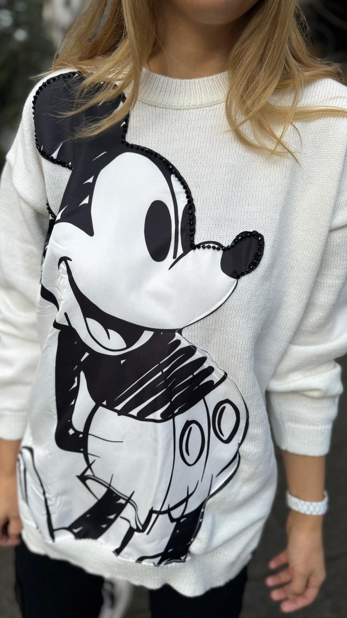 Mickey Tasarım Kazak 