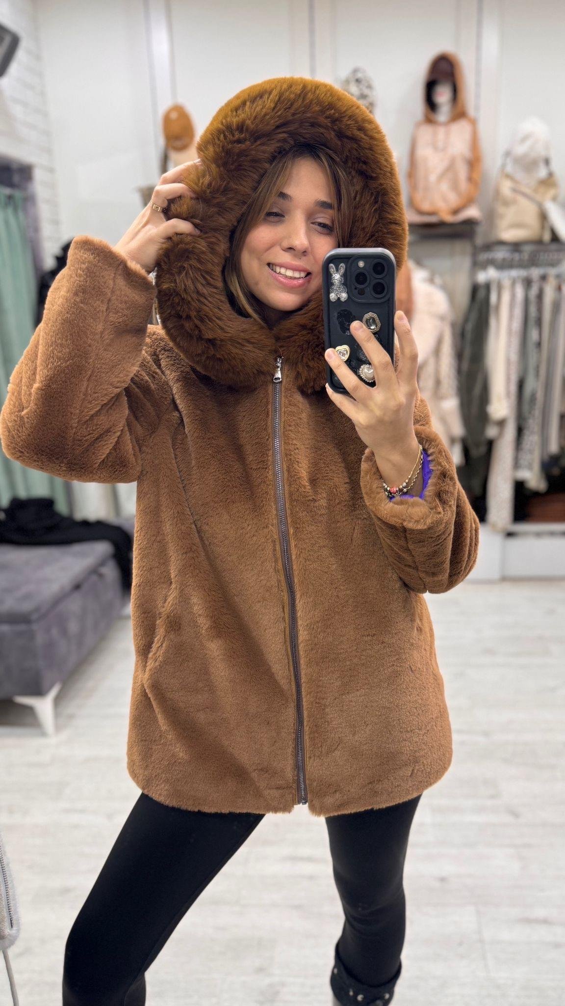 Mont Peluş Kapşonlu 