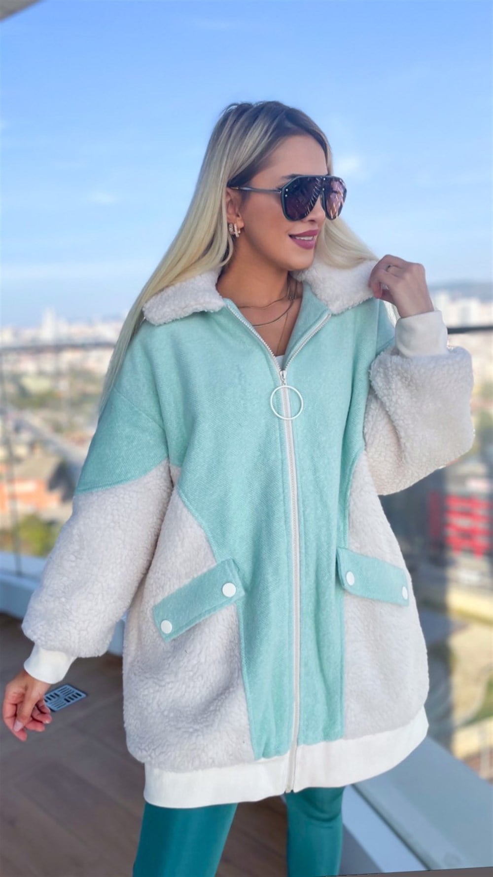 Peluş Mint Mont