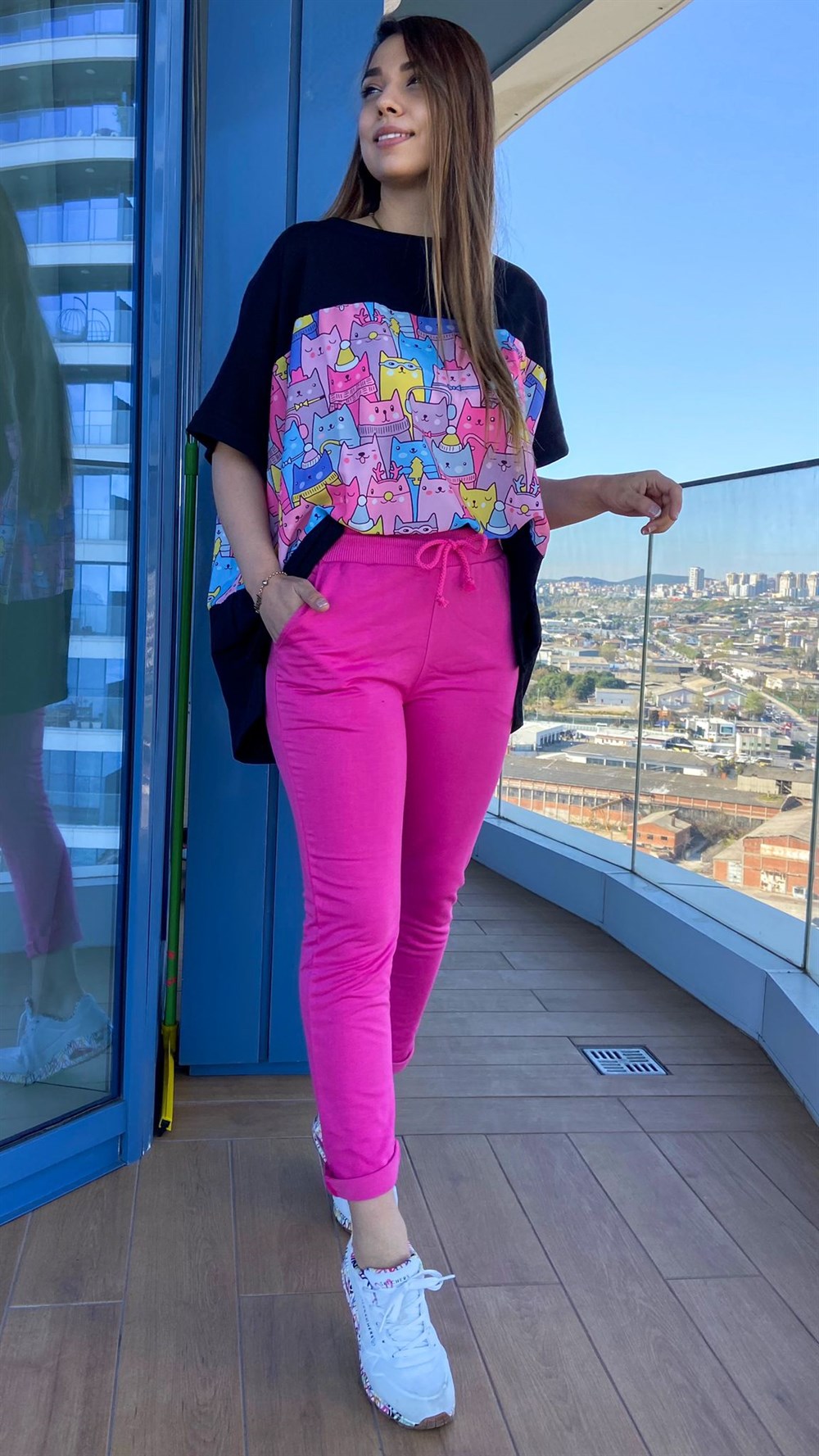 Pembe  Eşofman 