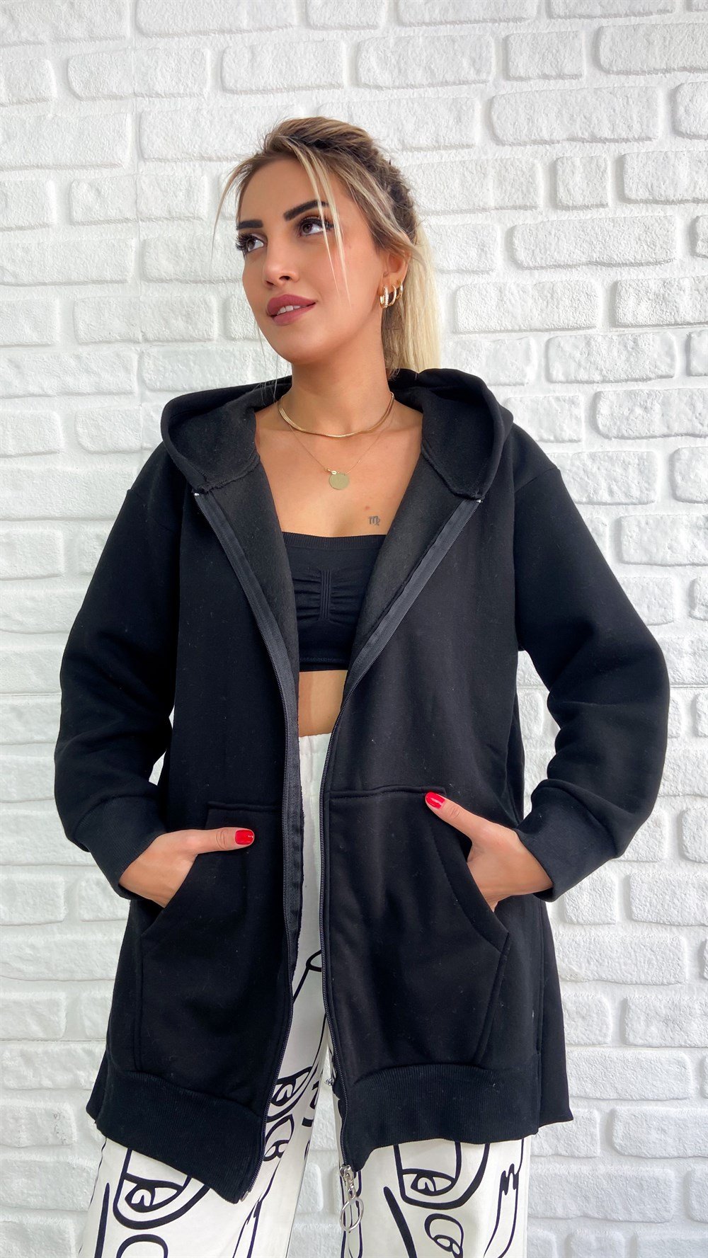 Salaş Fermuarlı Sweat