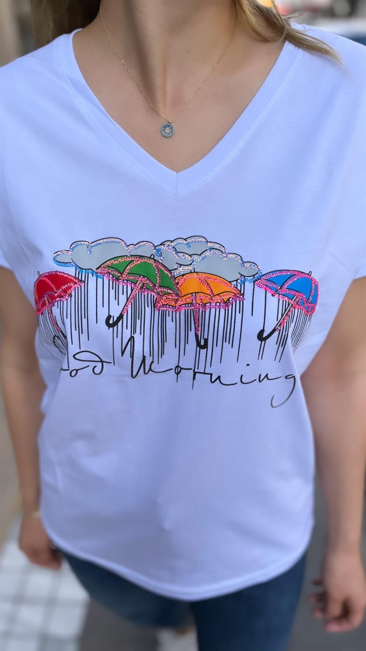 Şemsiyeli Tshirt