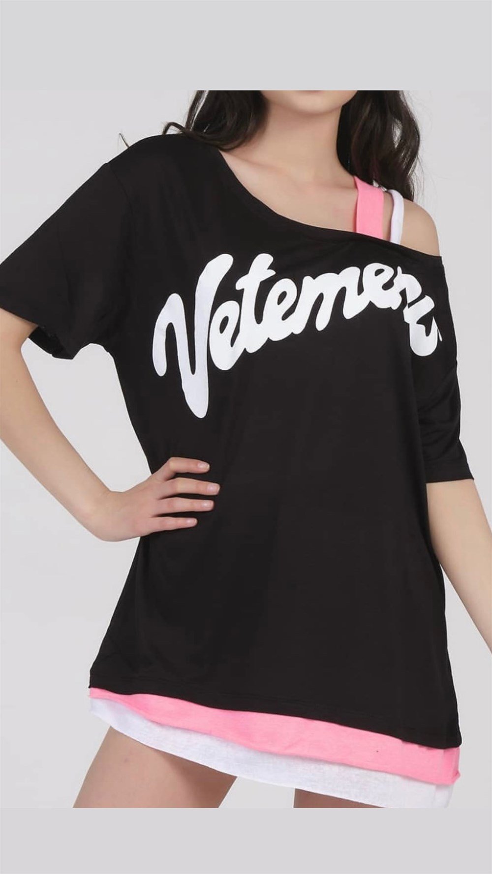 Siyah Vetemens T-shirt