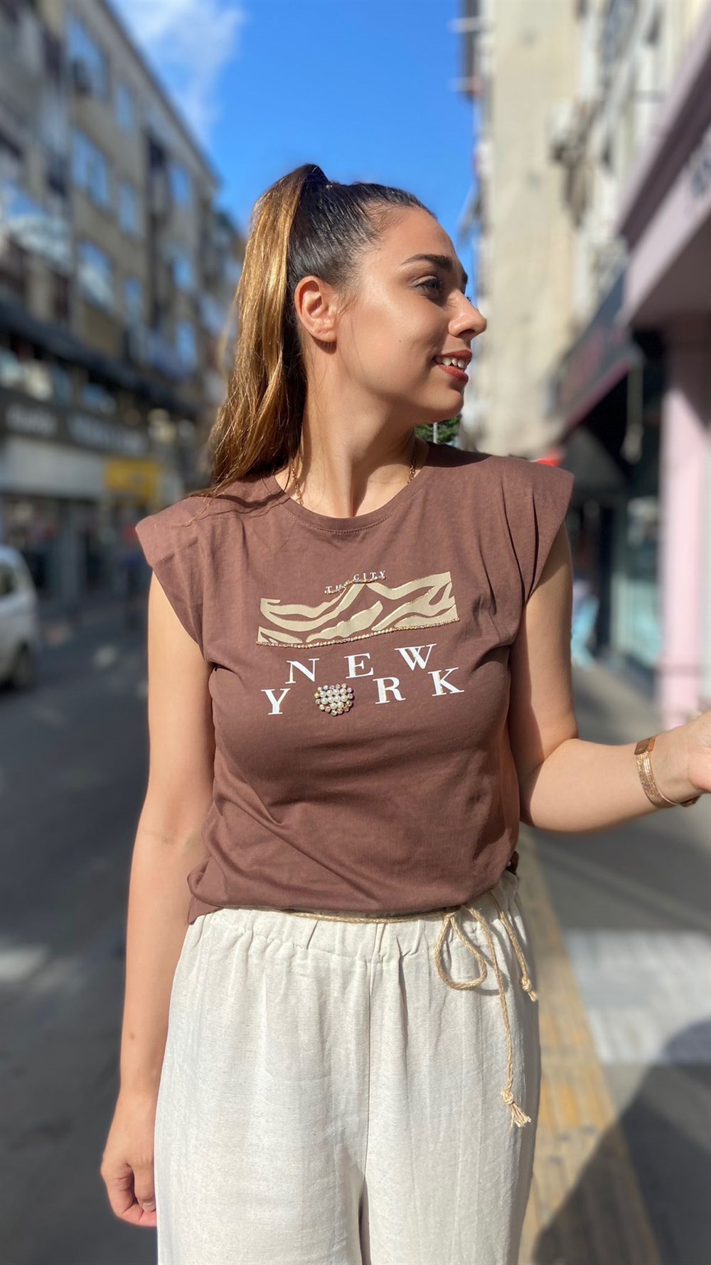 Taş Baskılı Tshirt